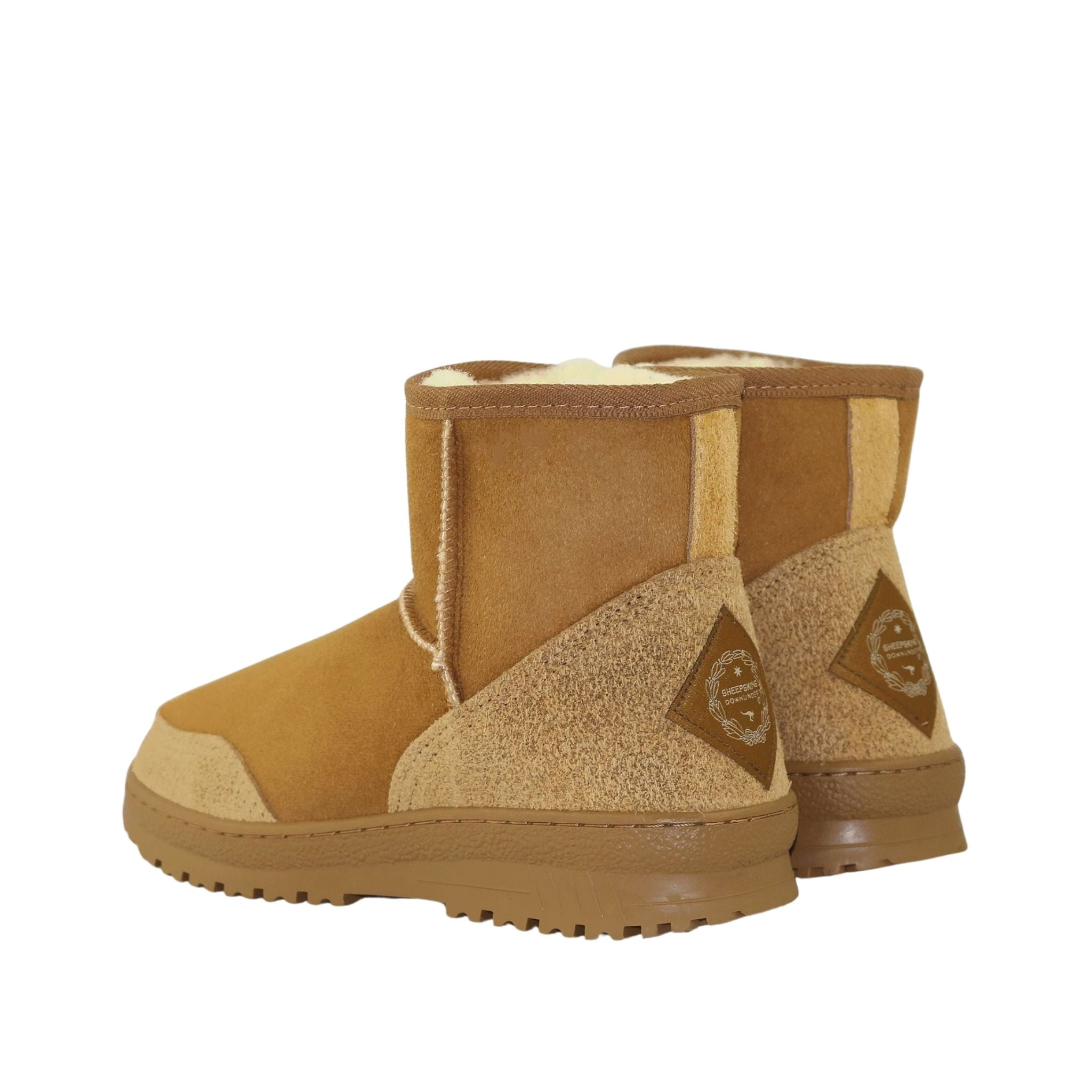Sheepskins Downunder Luxury Bondi Mini Chestnut Pairs Back Mens Australian Made Sheepskin UGG Boot