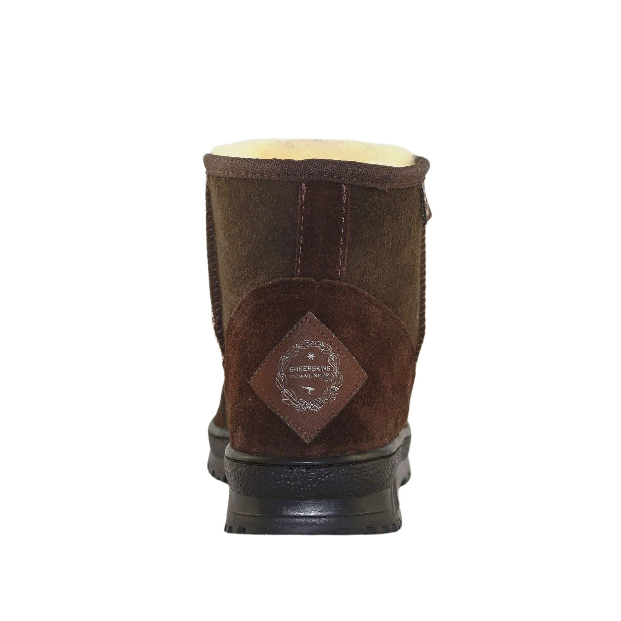 Sheepskins Downunder Luxury Bondi Mini Chocolate Back Womens Australian Made Sheepskin UGG Boot