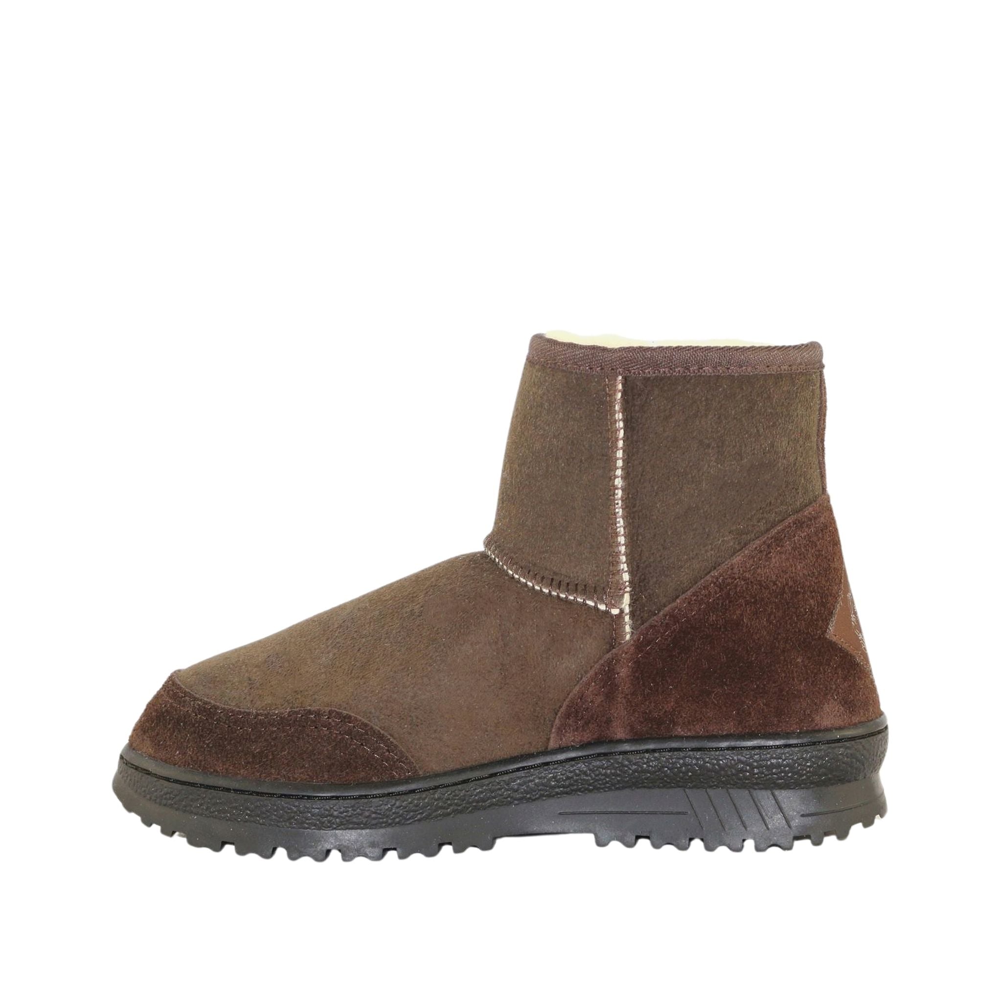 Sheepskins Downunder Luxury Bondi Mini Chocolate Side Inner Womens Australian Made Sheepskin UGG Boot