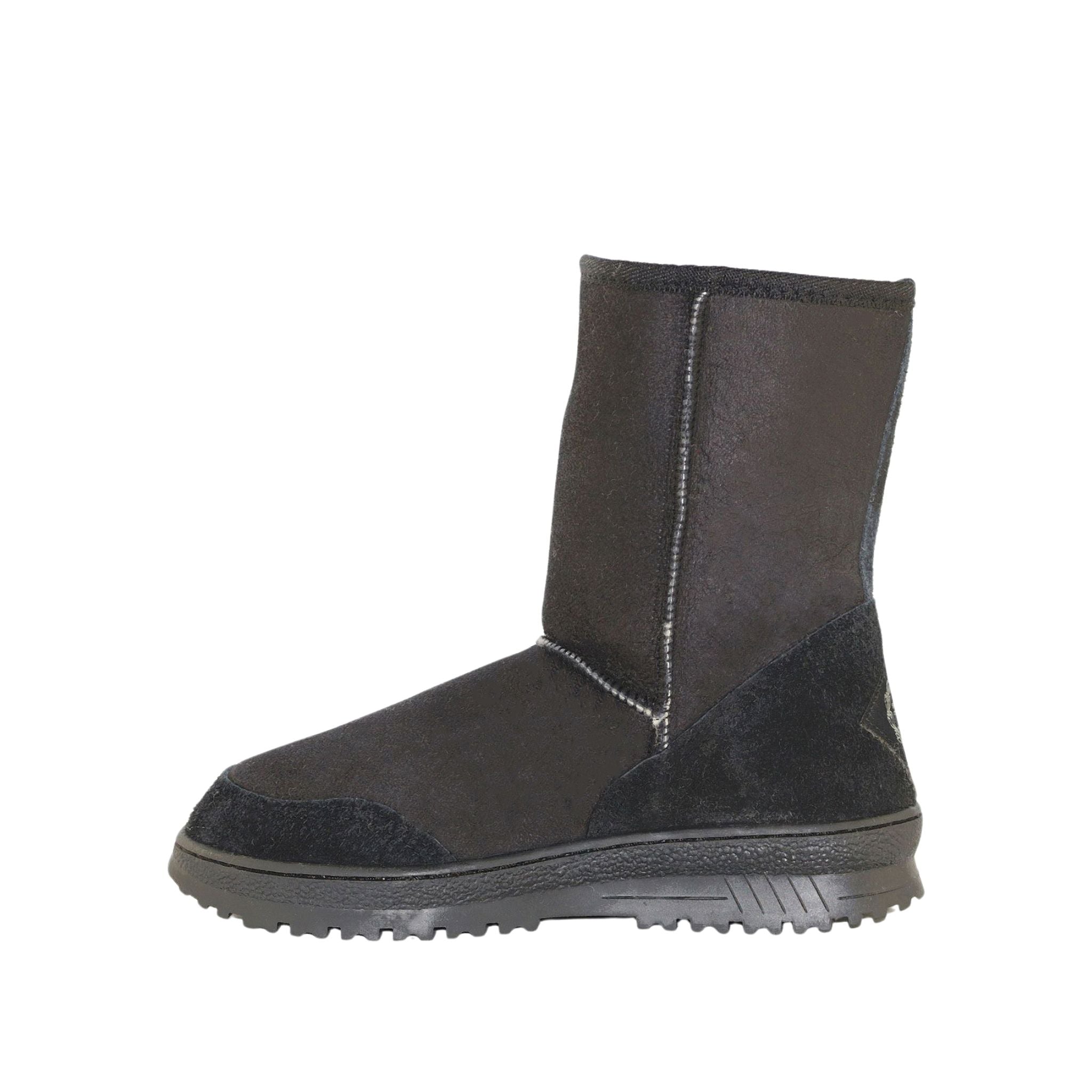Sheepskins Downunder Luxury Bondi Short Black Side Inner Womens Australian Made Sheepskin UGG Boot