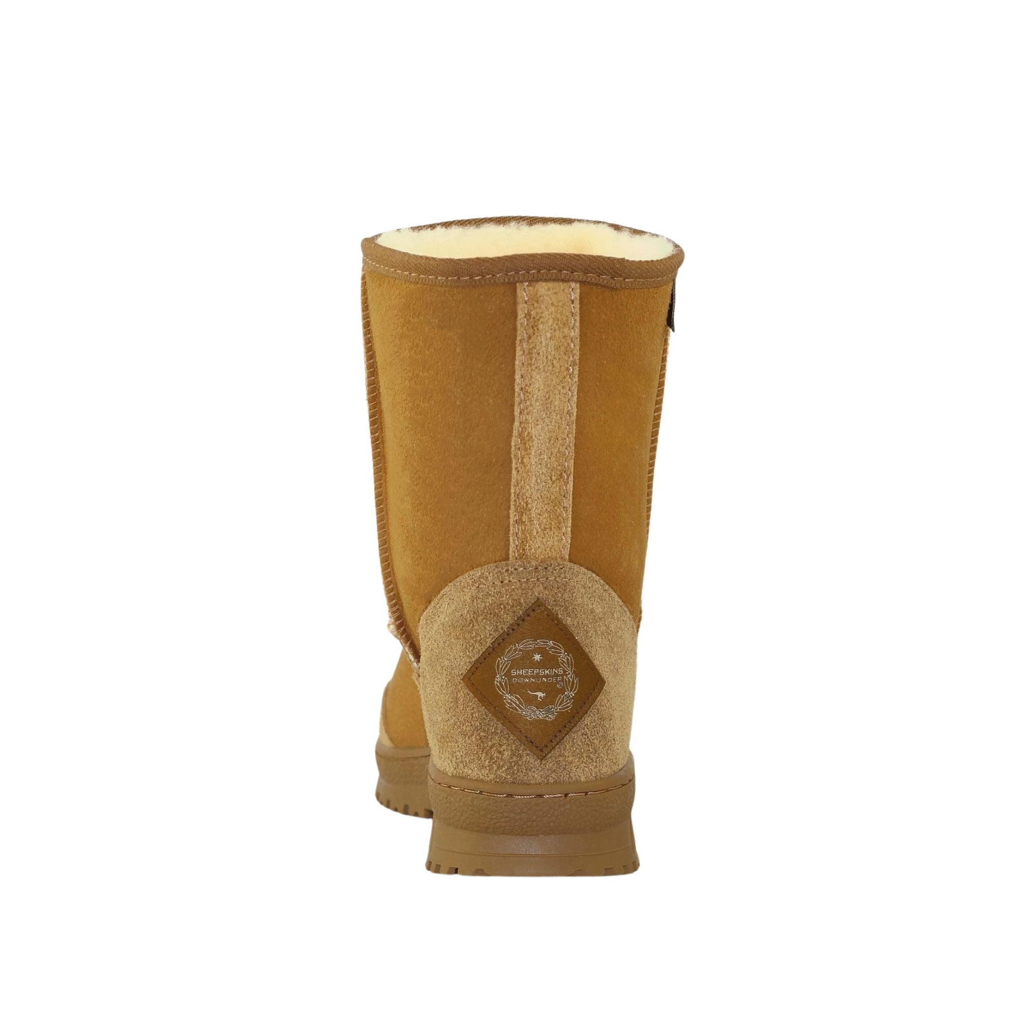 Sheepskins Downunder Luxury Bondi Short Chestnut Back Mens Australian Made Sheepskin UGG Boot