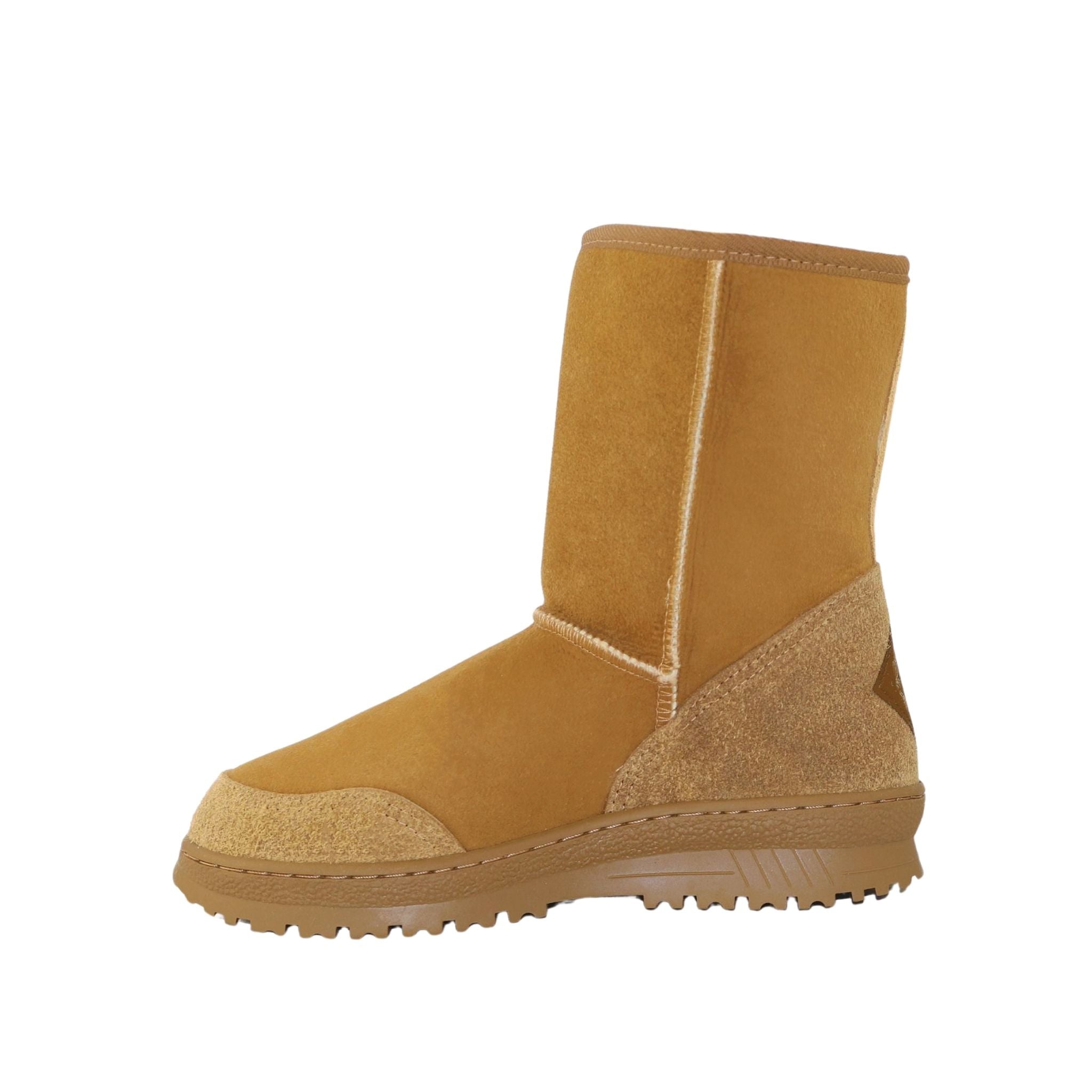 Sheepskins Downunder Luxury Bondi Short Chestnut Side Inner Mens Australian Made Sheepskin UGG Boot