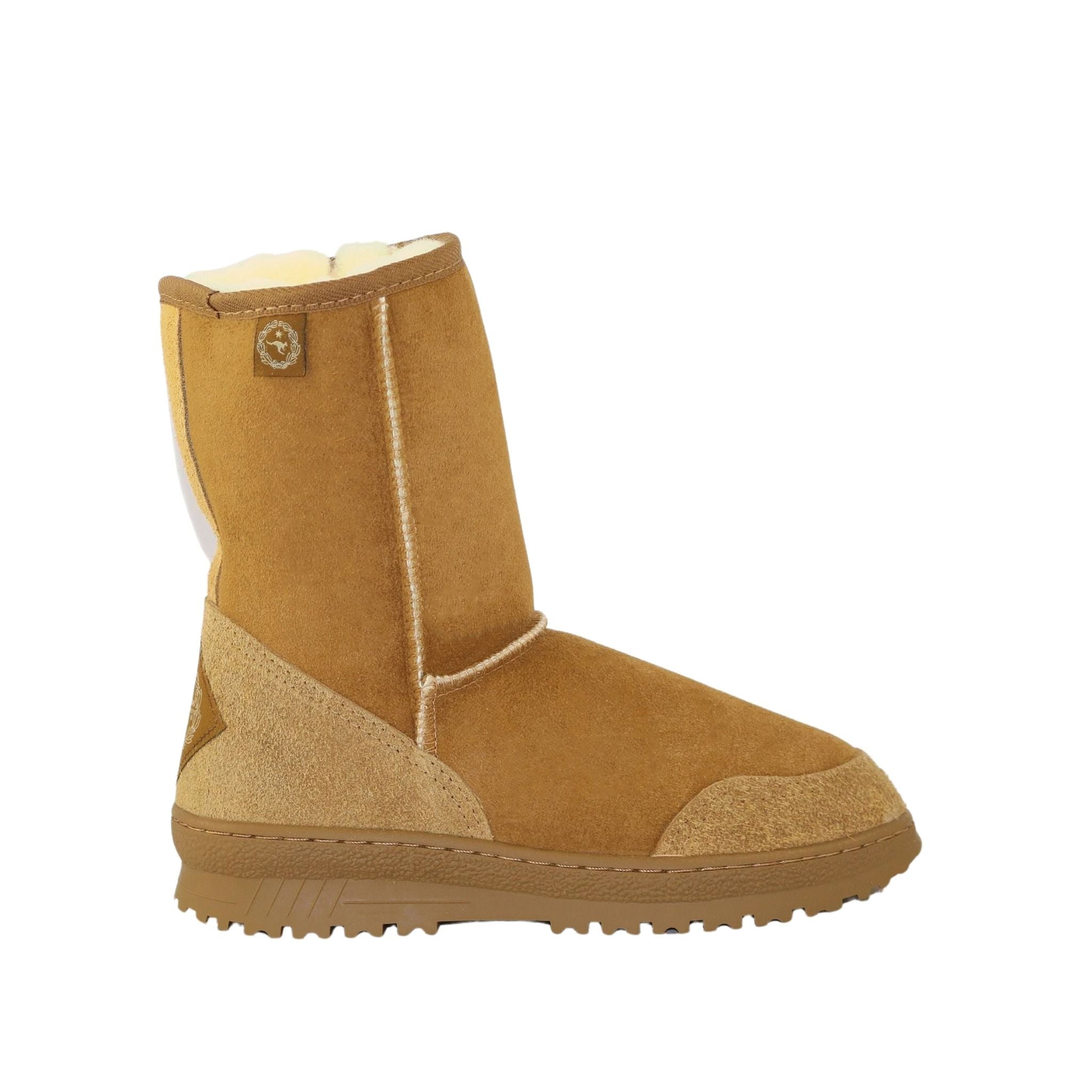 Sheepskins Downunder Luxury Bondi Short Chestnut Side Mens Australian Made Sheepskin UGG Boot