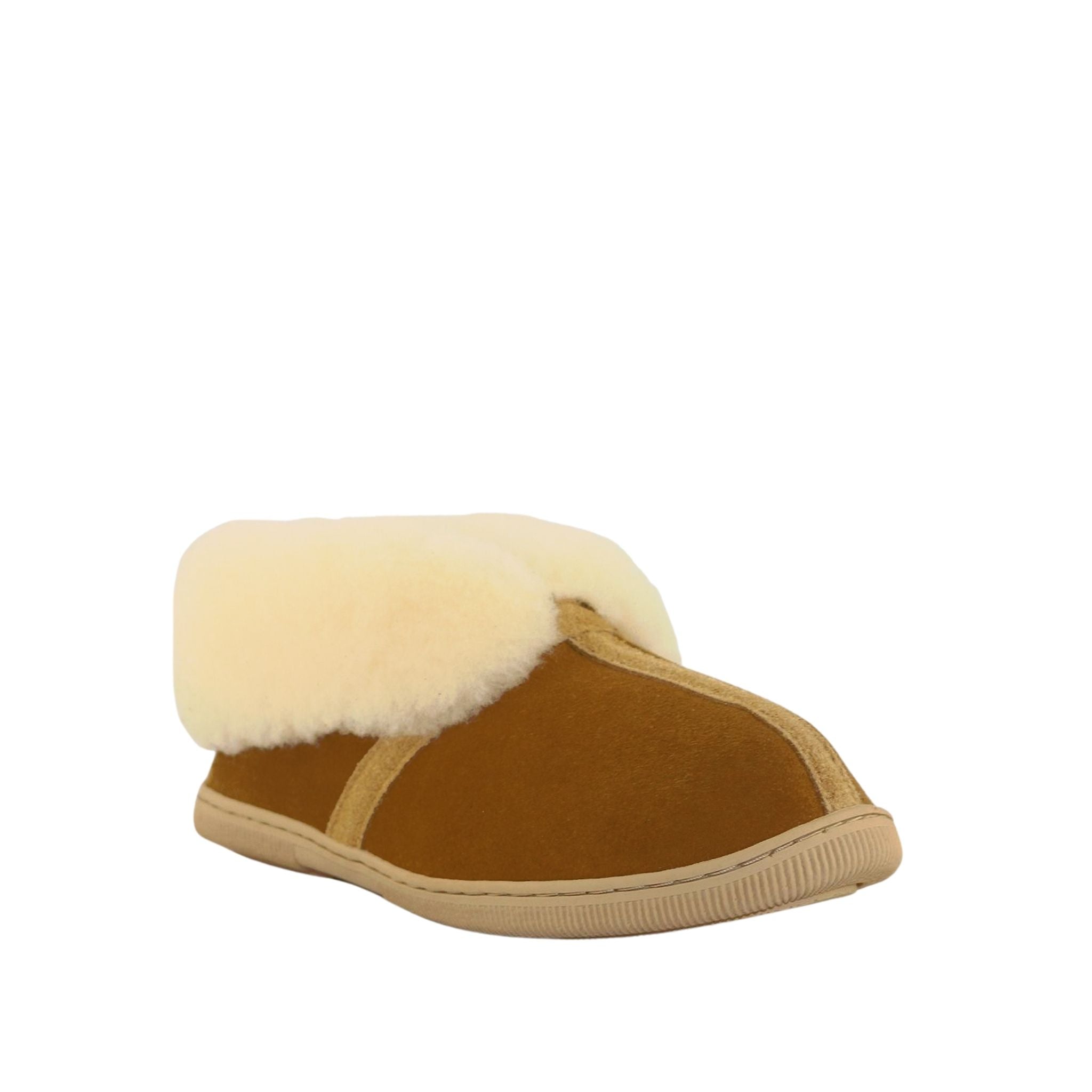 Sheepskins Downunder Luxury Queen Chestnut Front 120 Womens Australian Made Sheepskin UGG Slipper