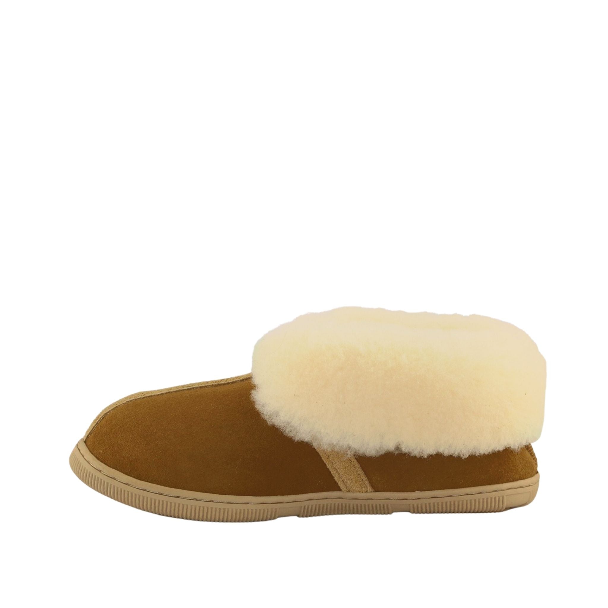 Sheepskins Downunder Luxury Queen Chestnut Side Inner Womens Australian Made Sheepskin UGG Slipper