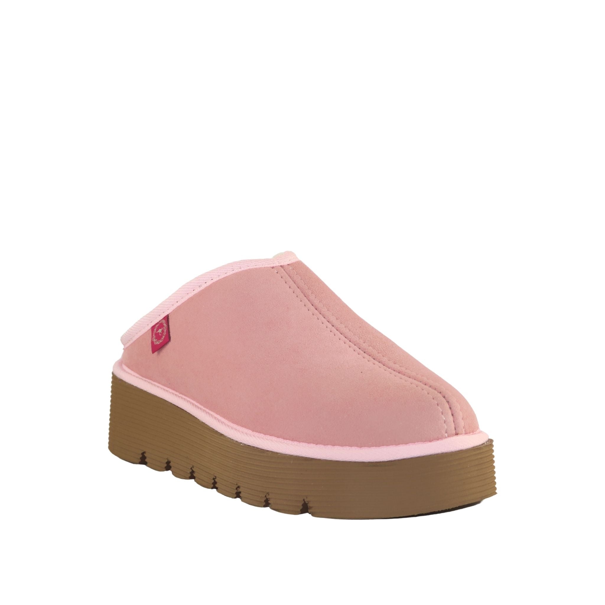 Sheepskins Downunder Platform Bobi Pink Front 120 Womens Australian Made Sheepskin UGG Slipper