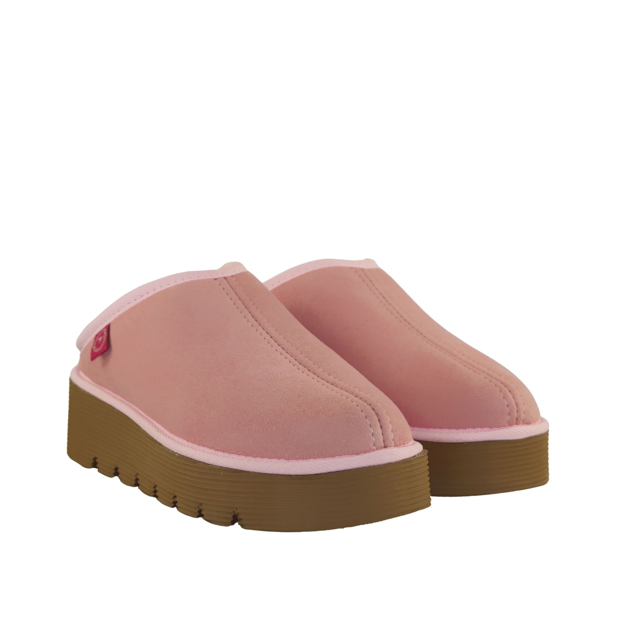 Sheepskins Downunder Platform Bobi Pink Pairs Front Womens Australian Made Sheepskin UGG Slipper
