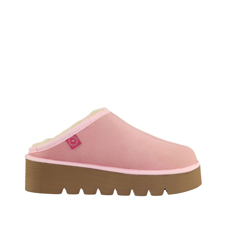 Platform Scuff Pink – Sheepskins Downunder