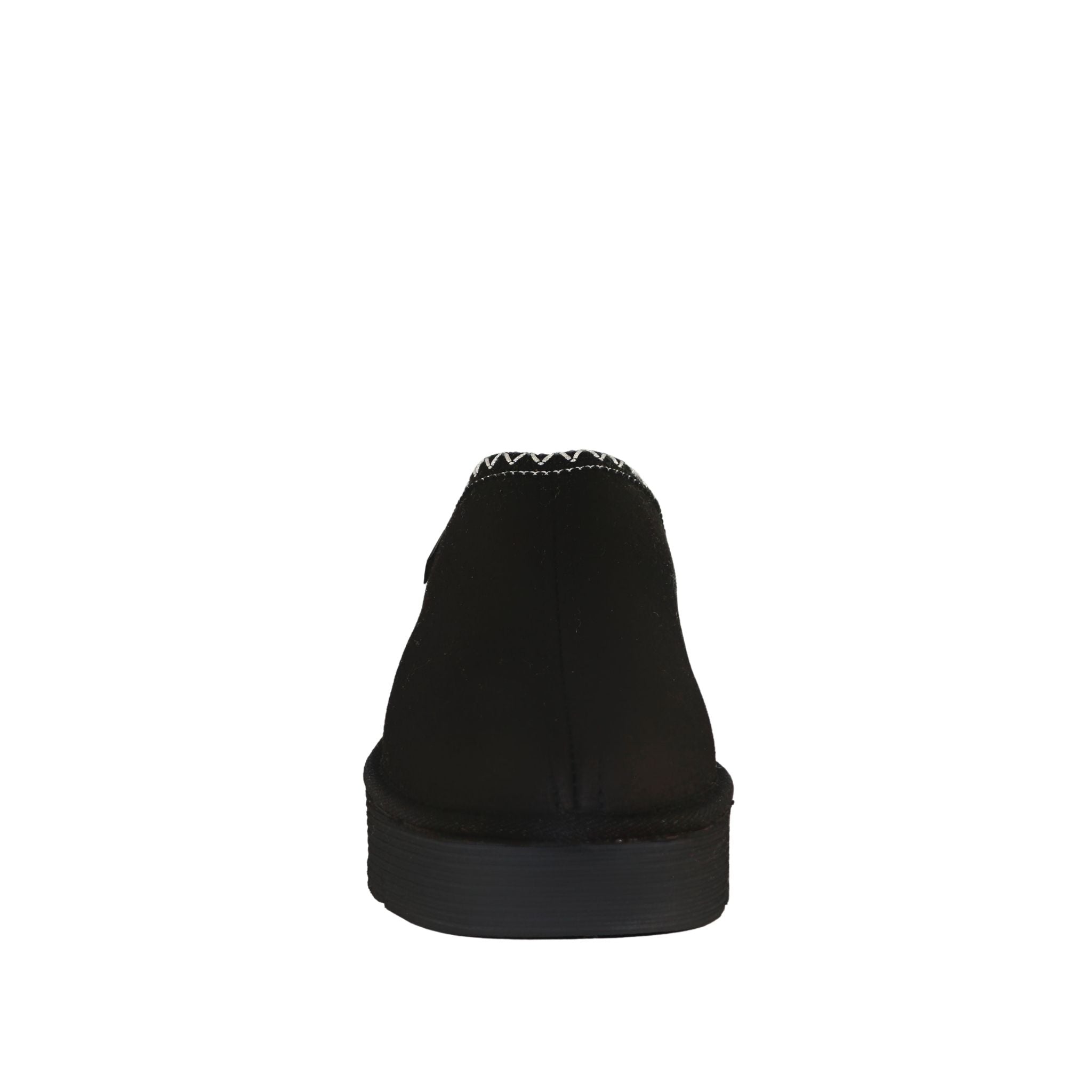 Sheepskins Downunder Platform Bobi Tazz Black Black Front Womens Australian Made Sheepskin UGG Slipper