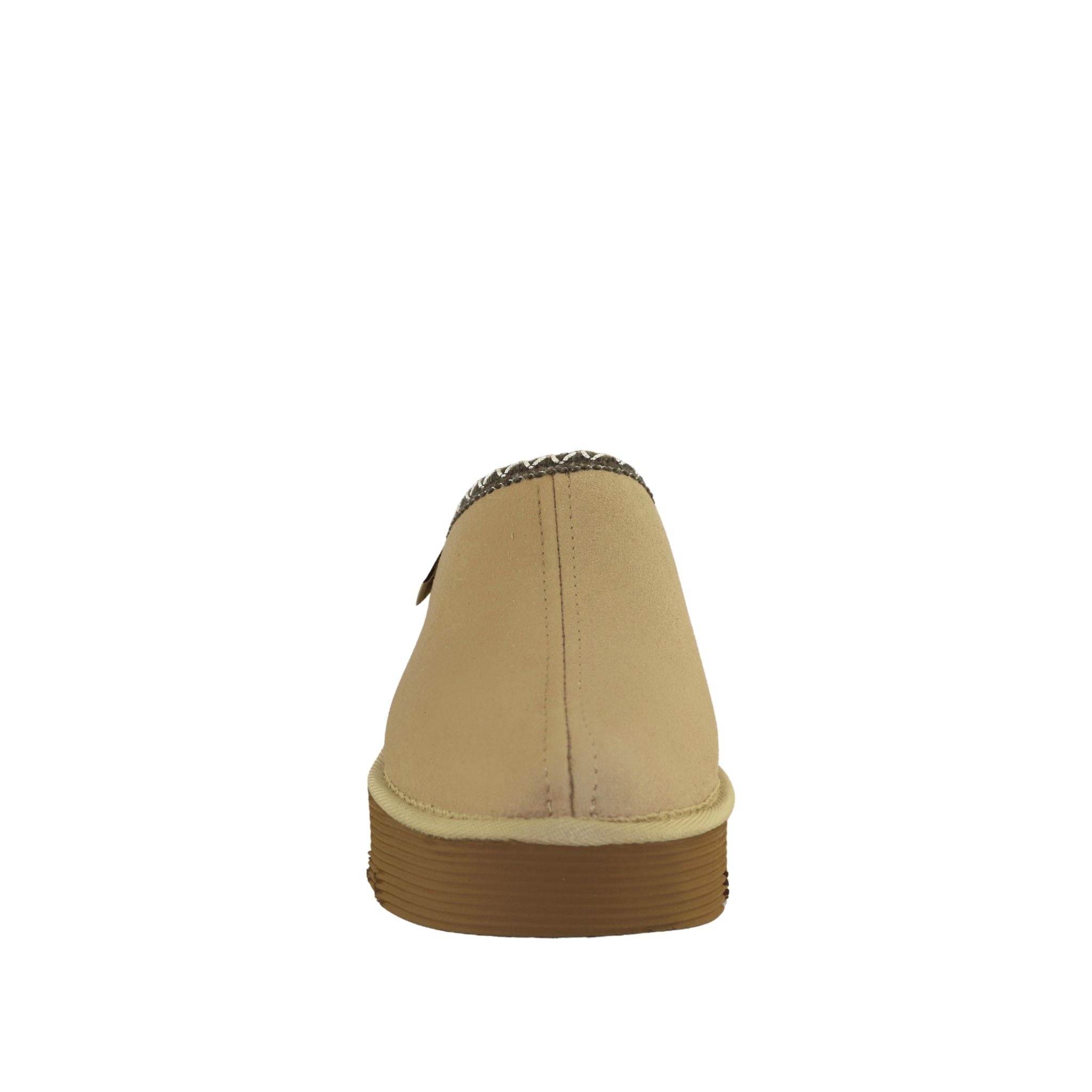 Sheepskins Downunder Platform Bobi Tazz Sand Chocolate Front Womens Australian Made Sheepskin UGG Slipper