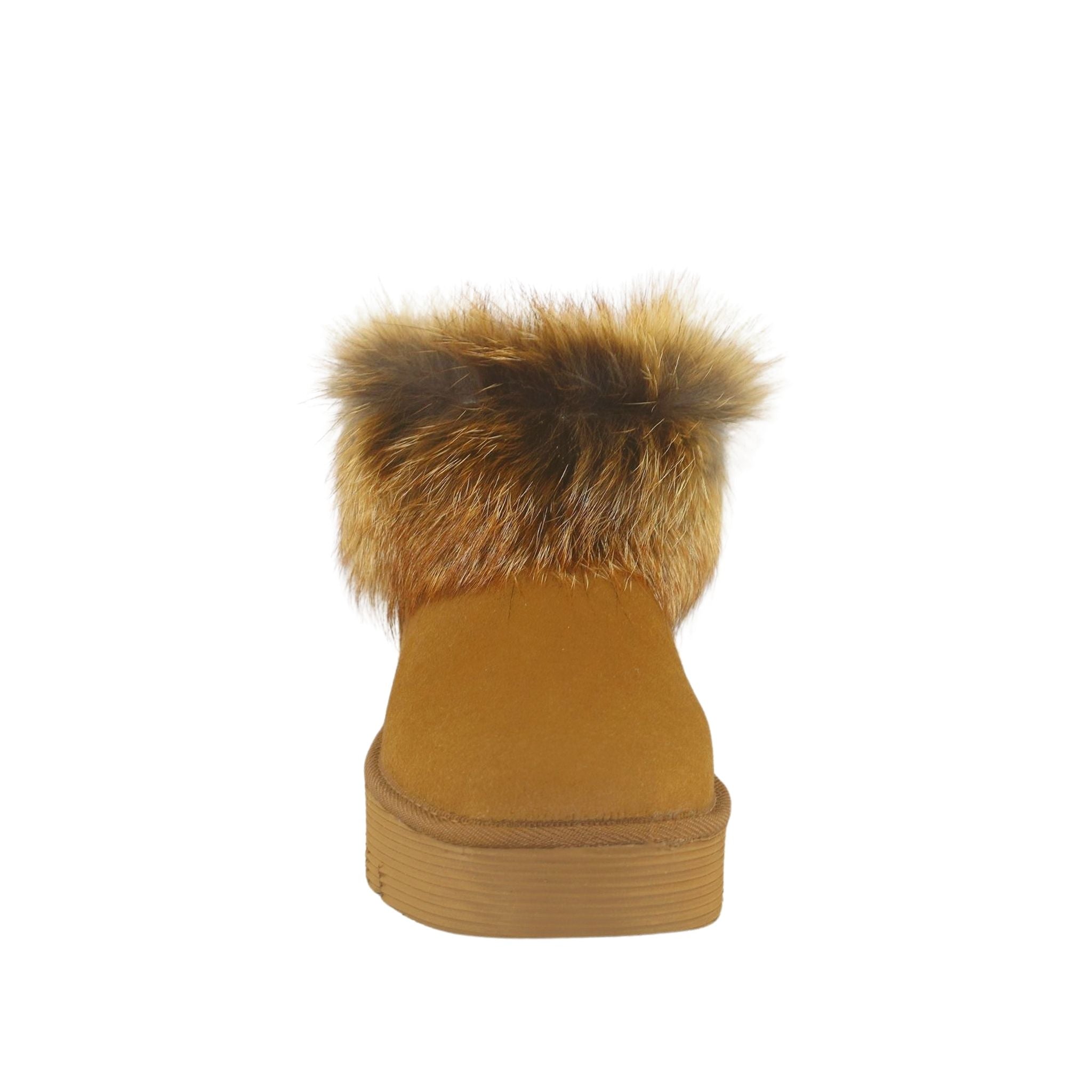 Sheepskins Downunder Platform Fox Ultra Chestnut Front Womens Australian Made Sheepskin UGG Boot