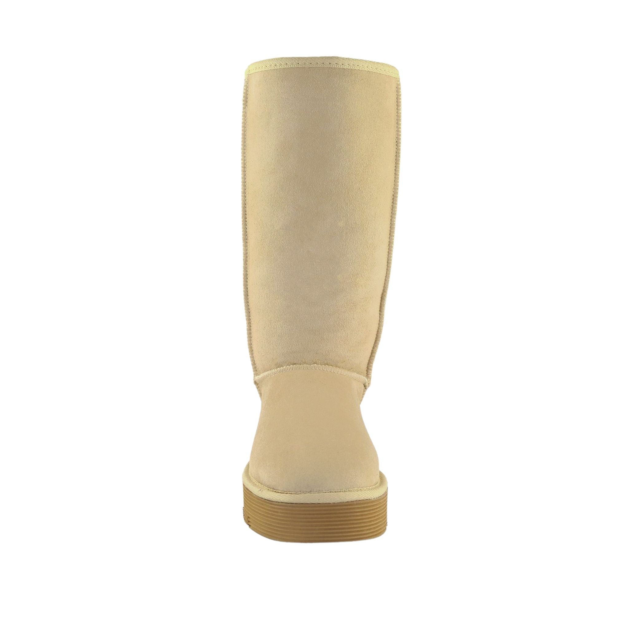 Sheepskins Downunder Platform Long Sand Front Womens Australian Made Sheepskin UGG Boot