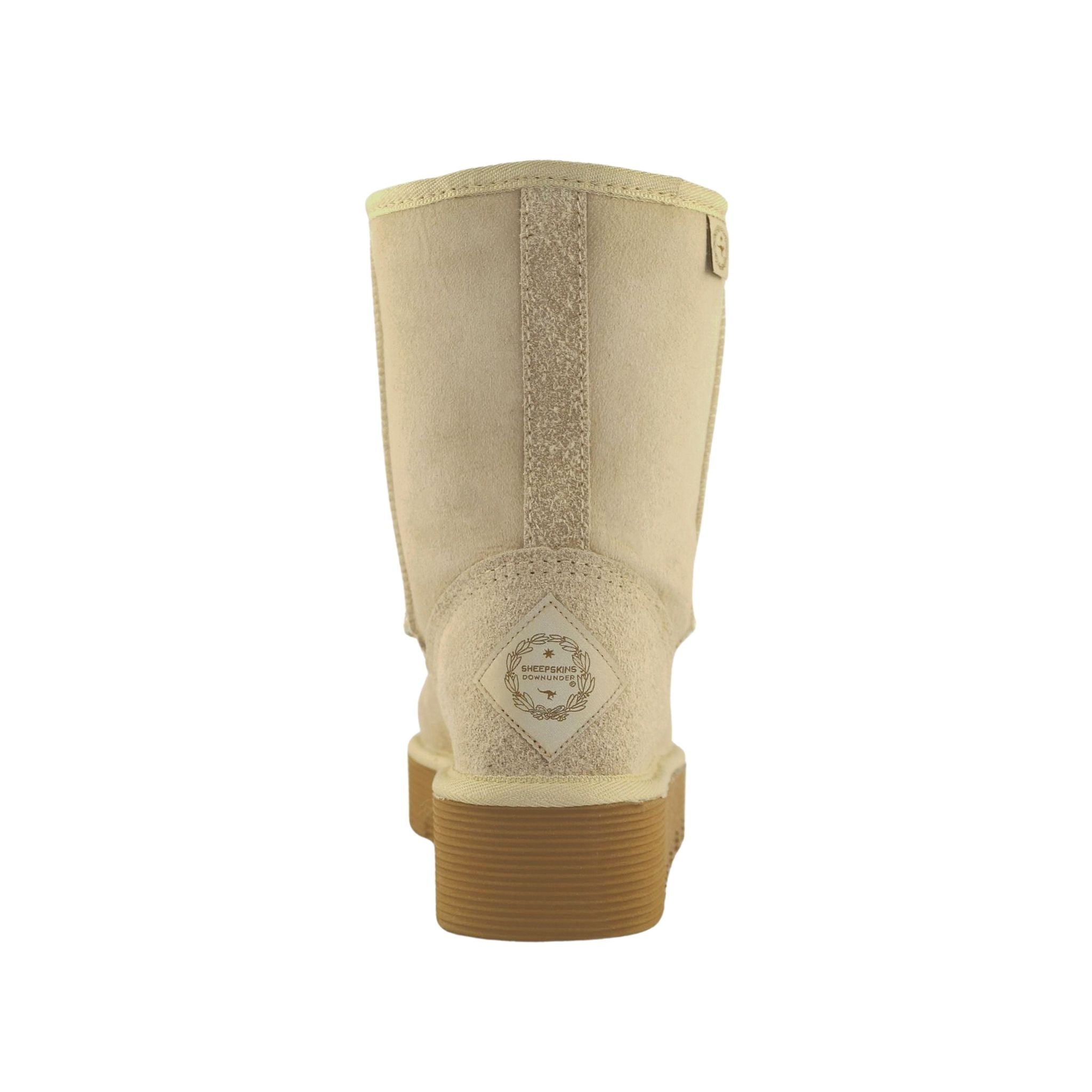 Sheepskins Downunder Platform Short Sand Back Womens Australian Made Sheepskin UGG Boot