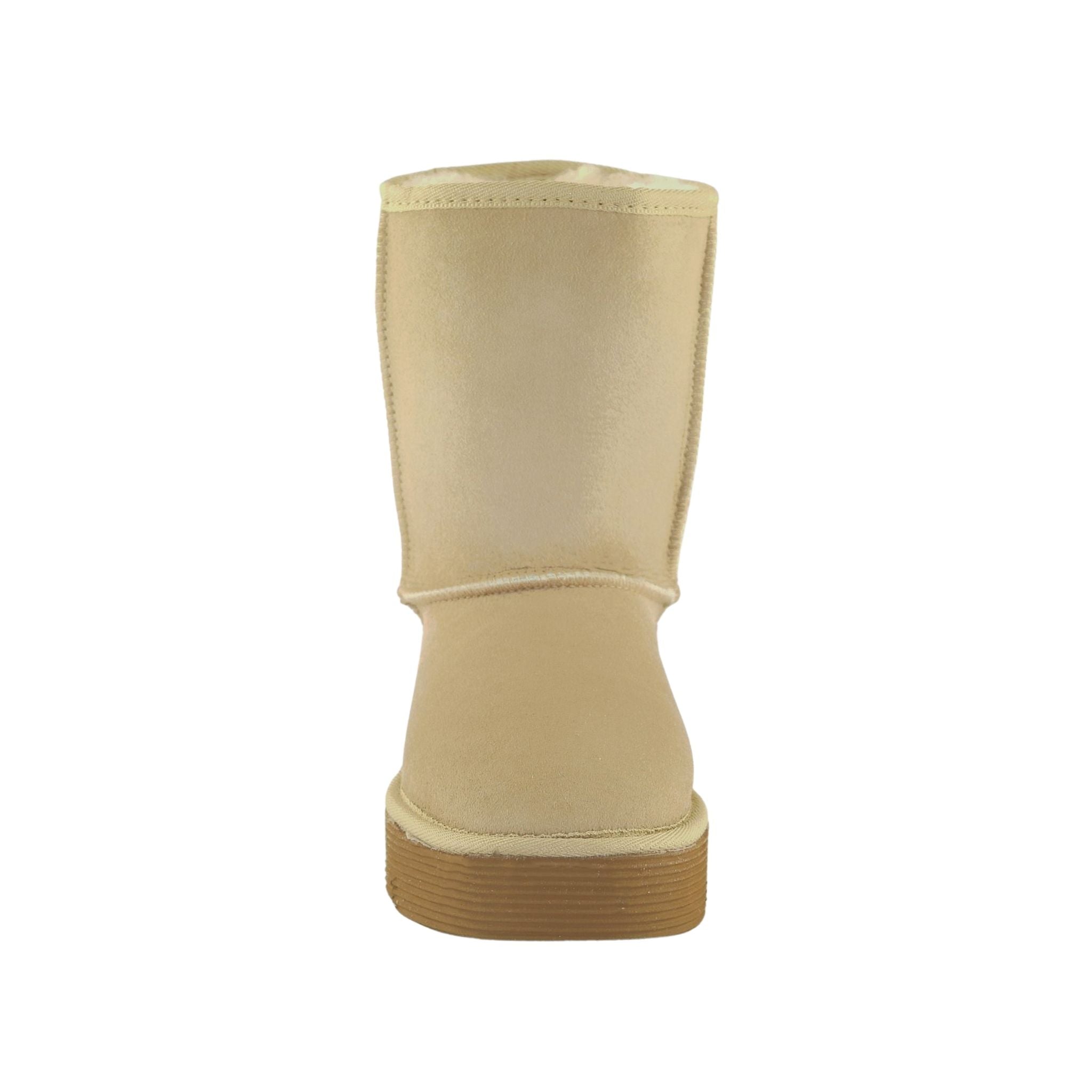 Sheepskins Downunder Platform Short Sand Front Womens Australian Made Sheepskin UGG Boot