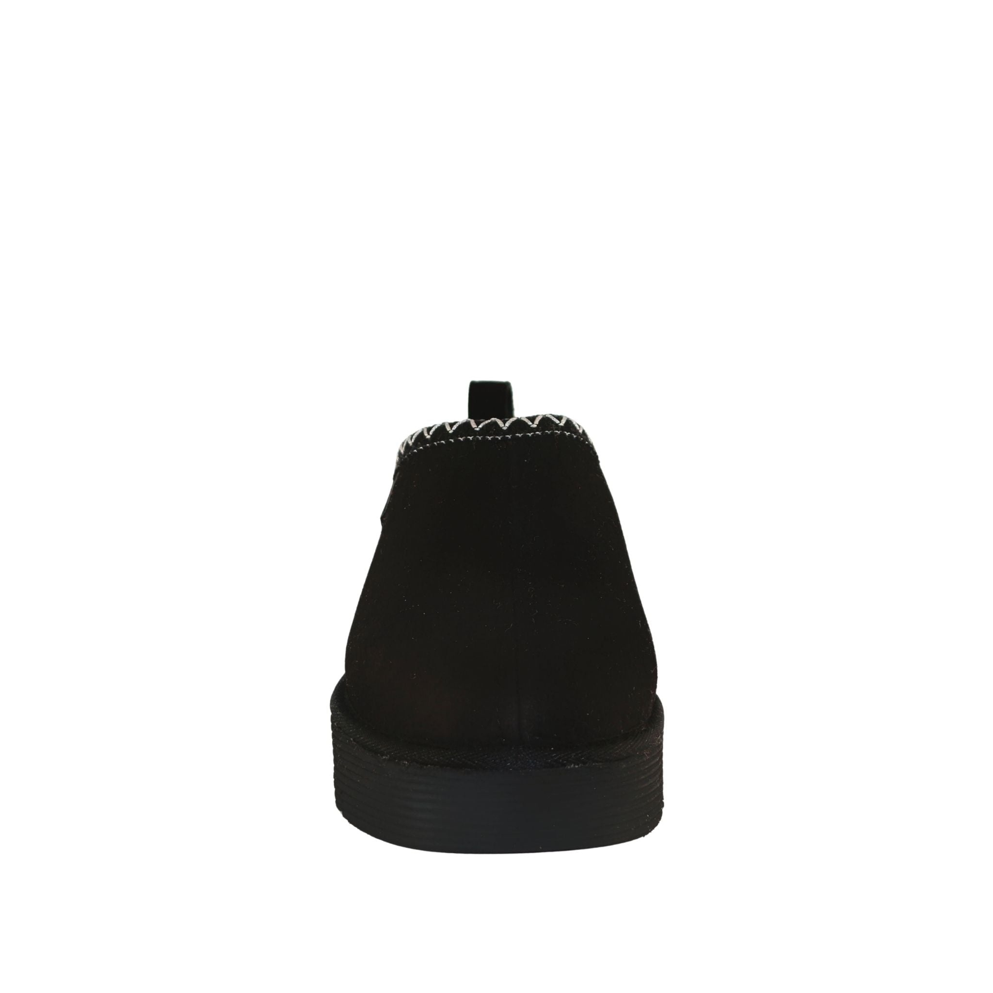 Sheepskins Downunder Platform Tasman Tazz Black Black Front Womens Australian Made Sheepskin UGG Slipper