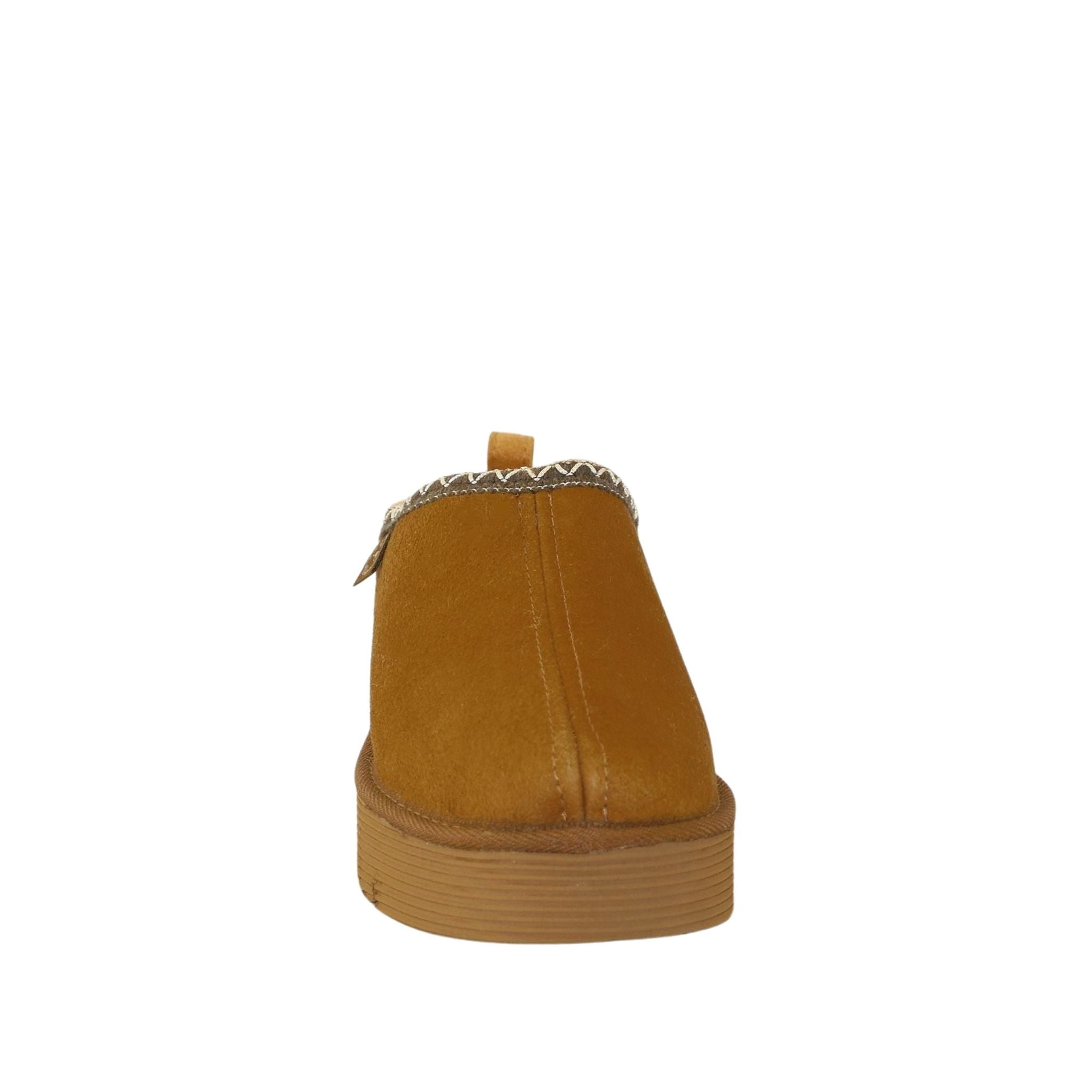 Sheepskins Downunder Platform Tasman Tazz Chestnut Chocolate Front Womens Australian Made Sheepskin UGG Slipper