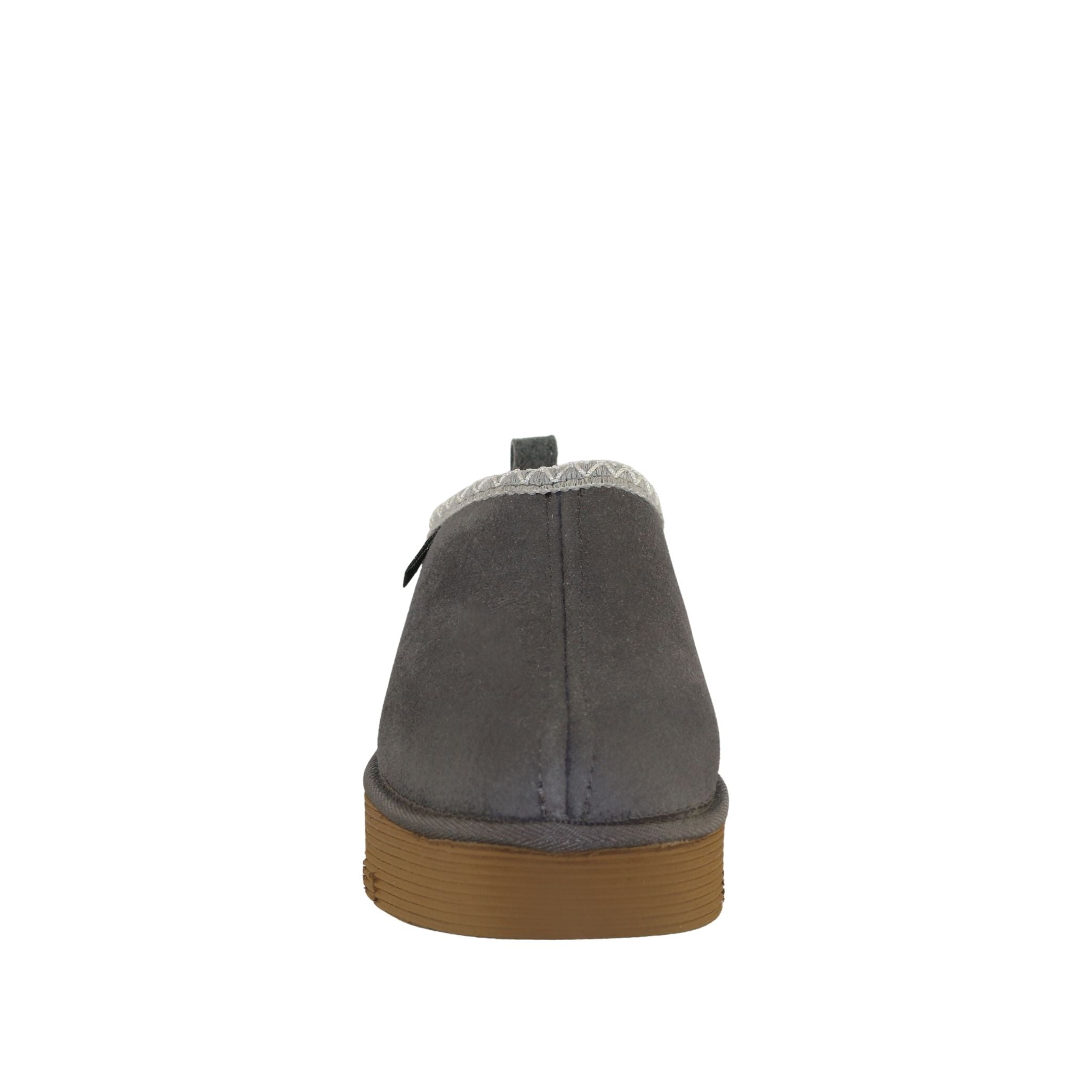 Sheepskins Downunder Platform Tasman Tazz Grey Grey Front Womens Australian Made Sheepskin UGG Slipper