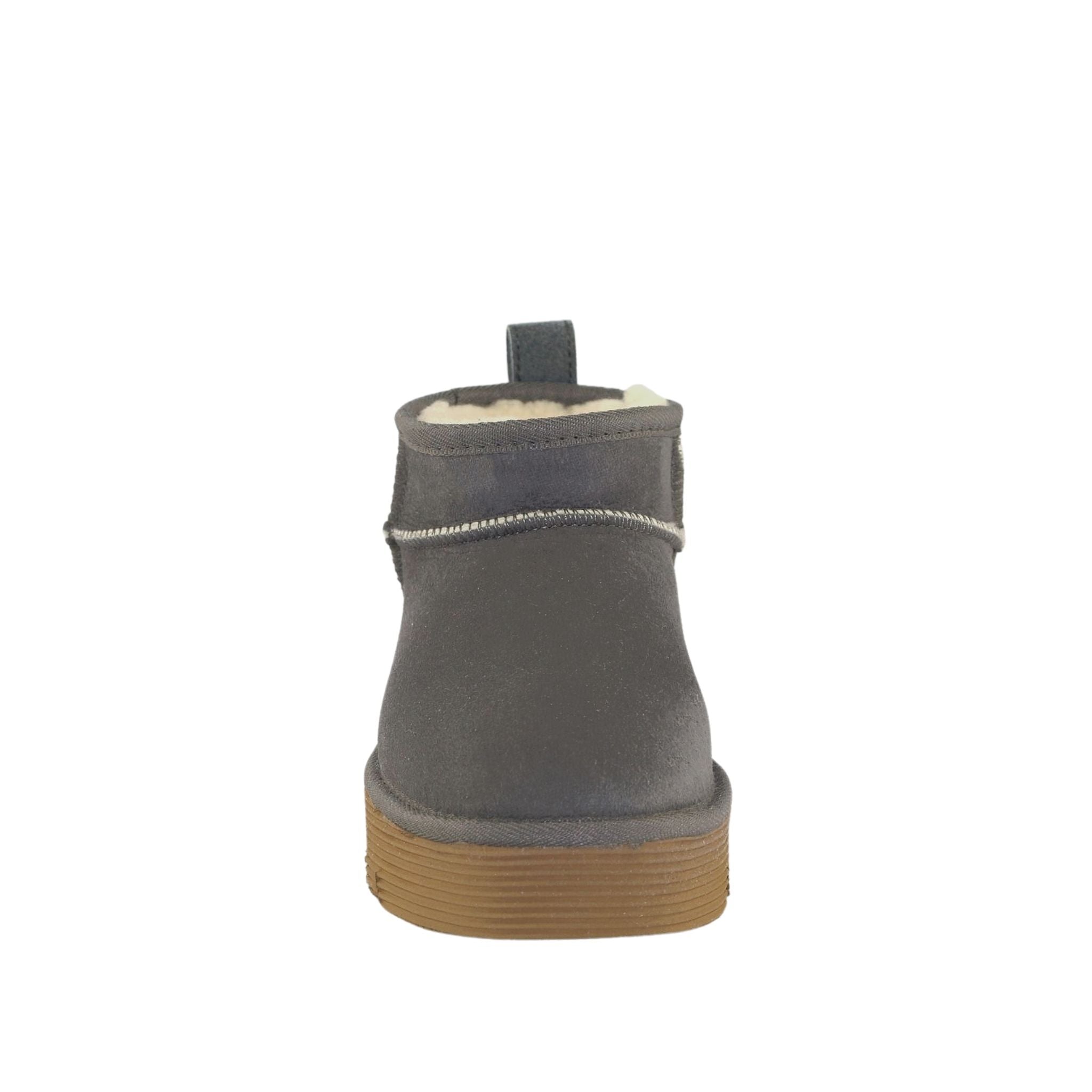 Sheepskins Downunder Platform Ultra Grey Front Womens Australian Made Sheepskin UGG Boot