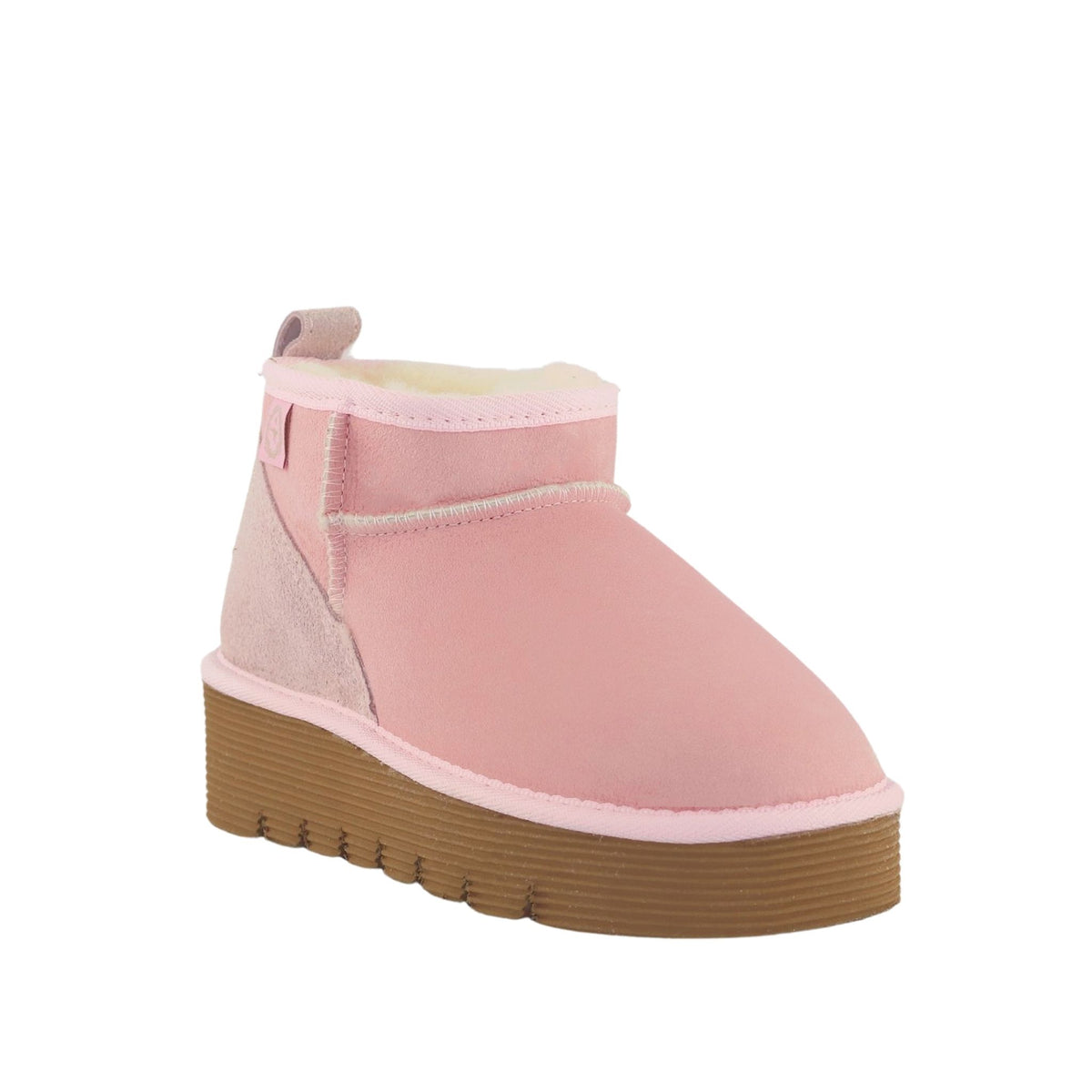 Sheepskins Downunder Platform Ultra Pink Front 120 Womens Australian Made Sheepskin UGG Boot