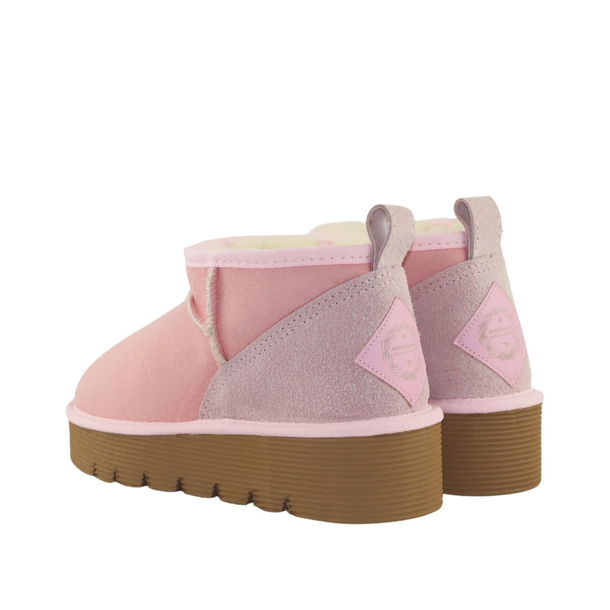 Sheepskins Downunder Platform Ultra Pink Pairs Back Womens Australian Made Sheepskin UGG Boot