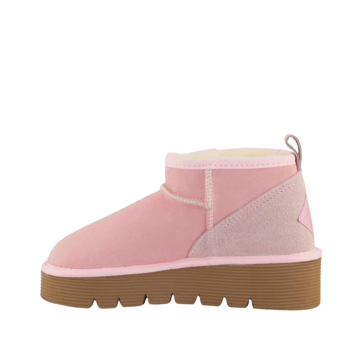Sheepskins Downunder Platform Ultra Pink Side Inner Womens Australian Made Sheepskin UGG Boot