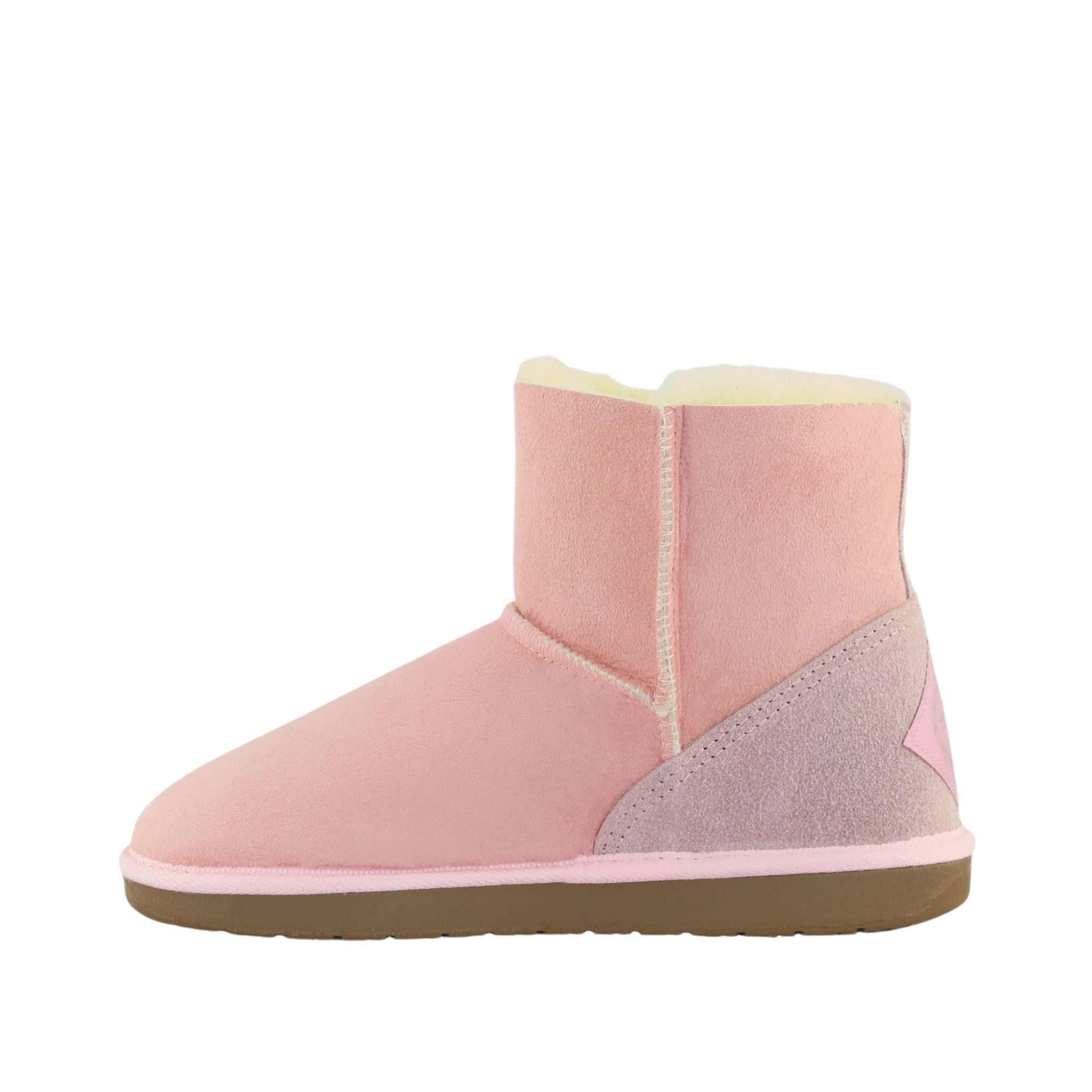 Sheepskins Downunder Premium Brighton Mini Pink Side Inner Womens Australian Made Sheepskin UGG Boot