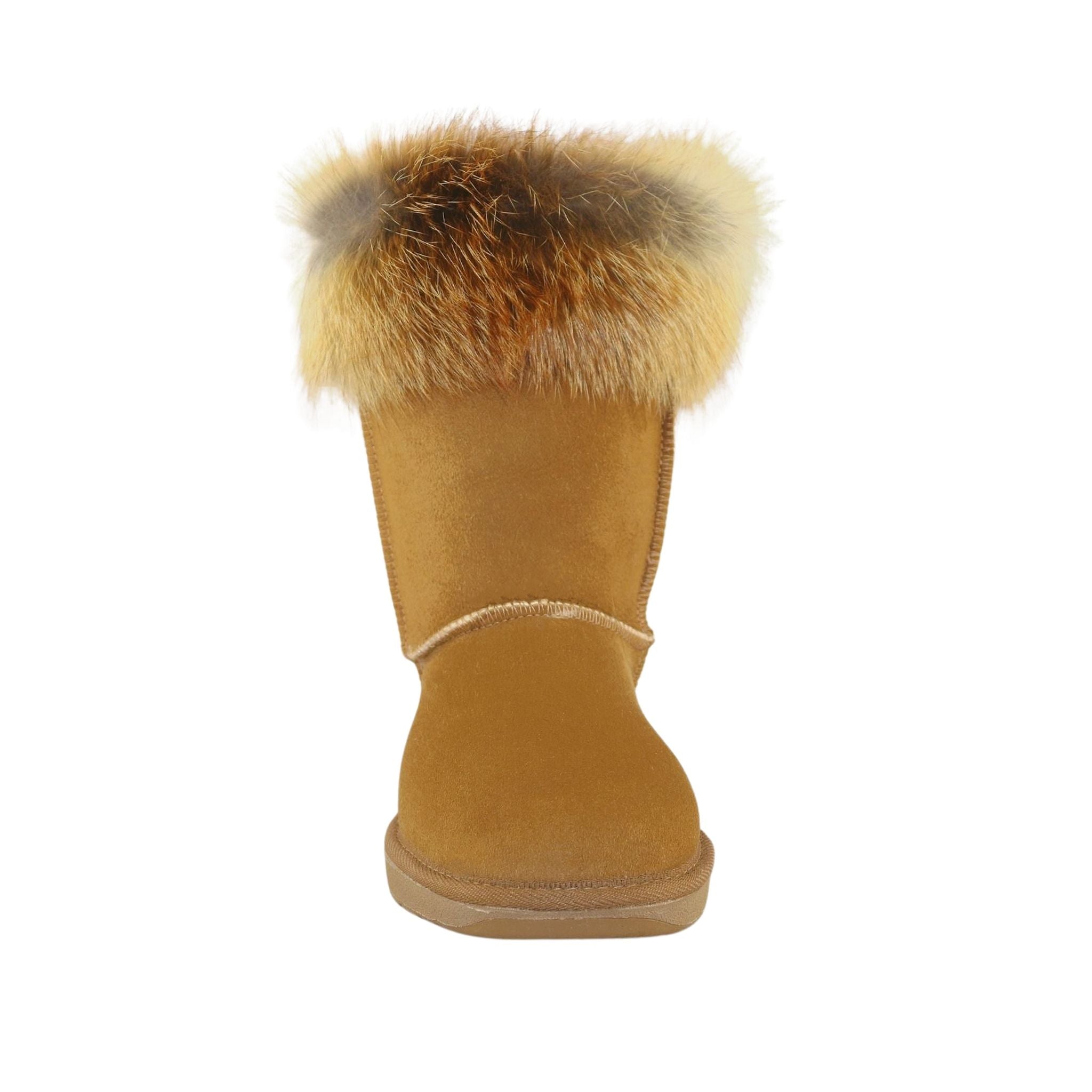 Sheepskins Downunder Premium Fox Short Chestnut Front Womens Australian Made Sheepskin UGG Boot