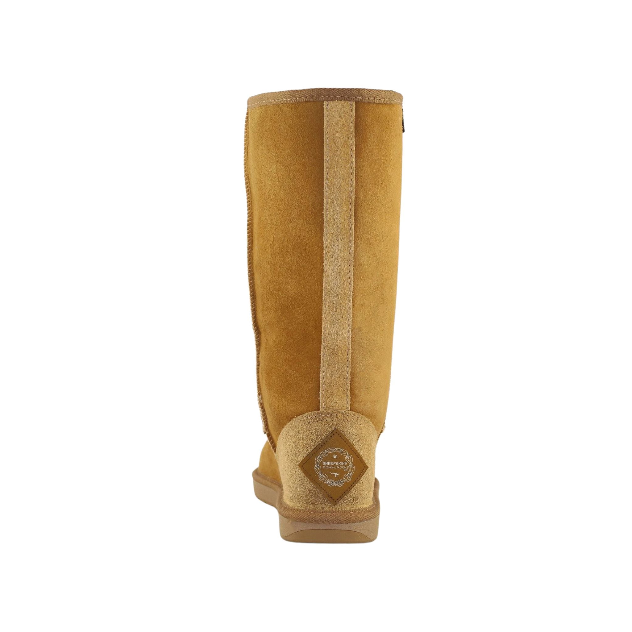 Sheepskins Downunder Premium Long Chestnut Back Womens Australian Made Sheepskin UGG Boot