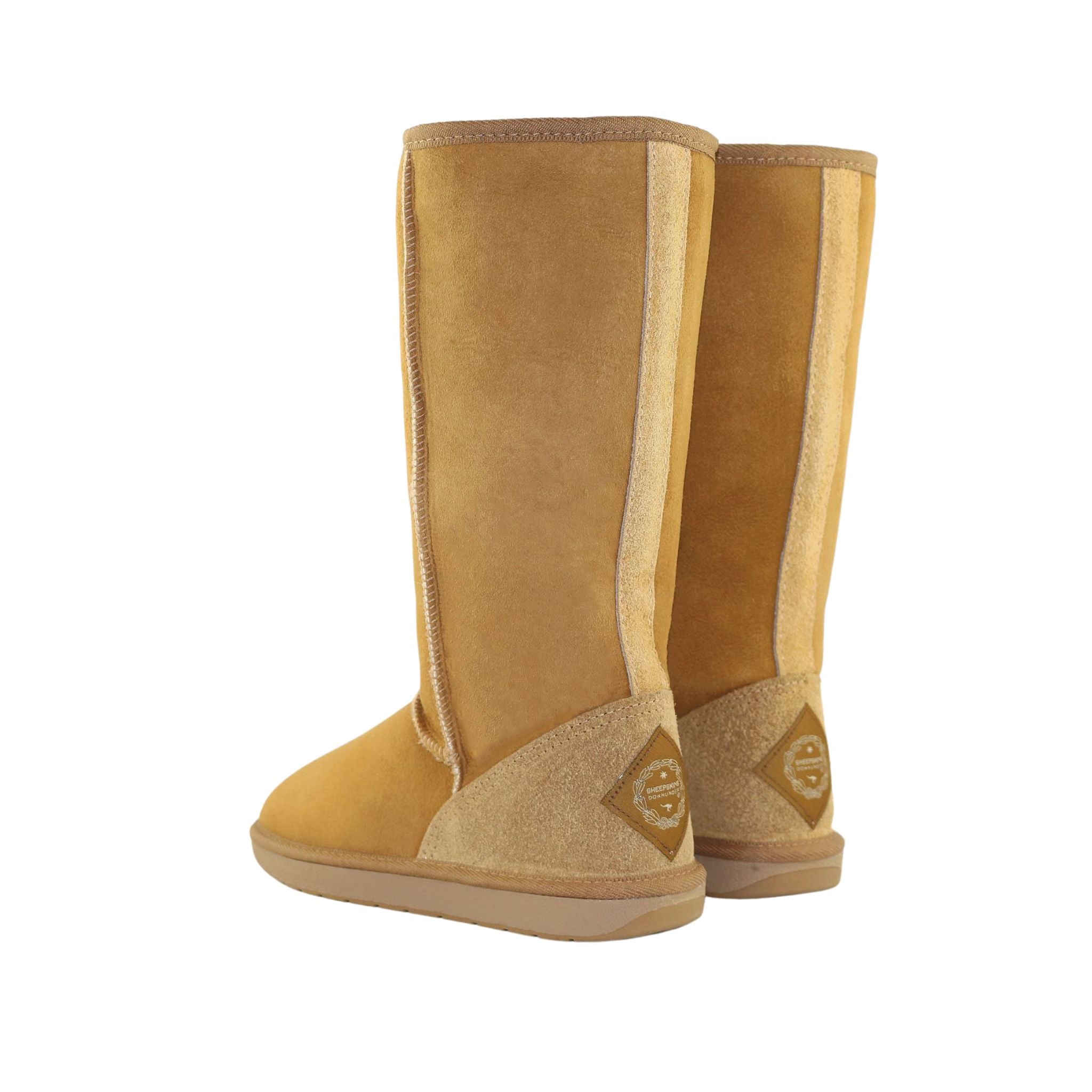 Sheepskins Downunder Premium Long Chestnut Pairs Back Womens Australian Made Sheepskin UGG Boot