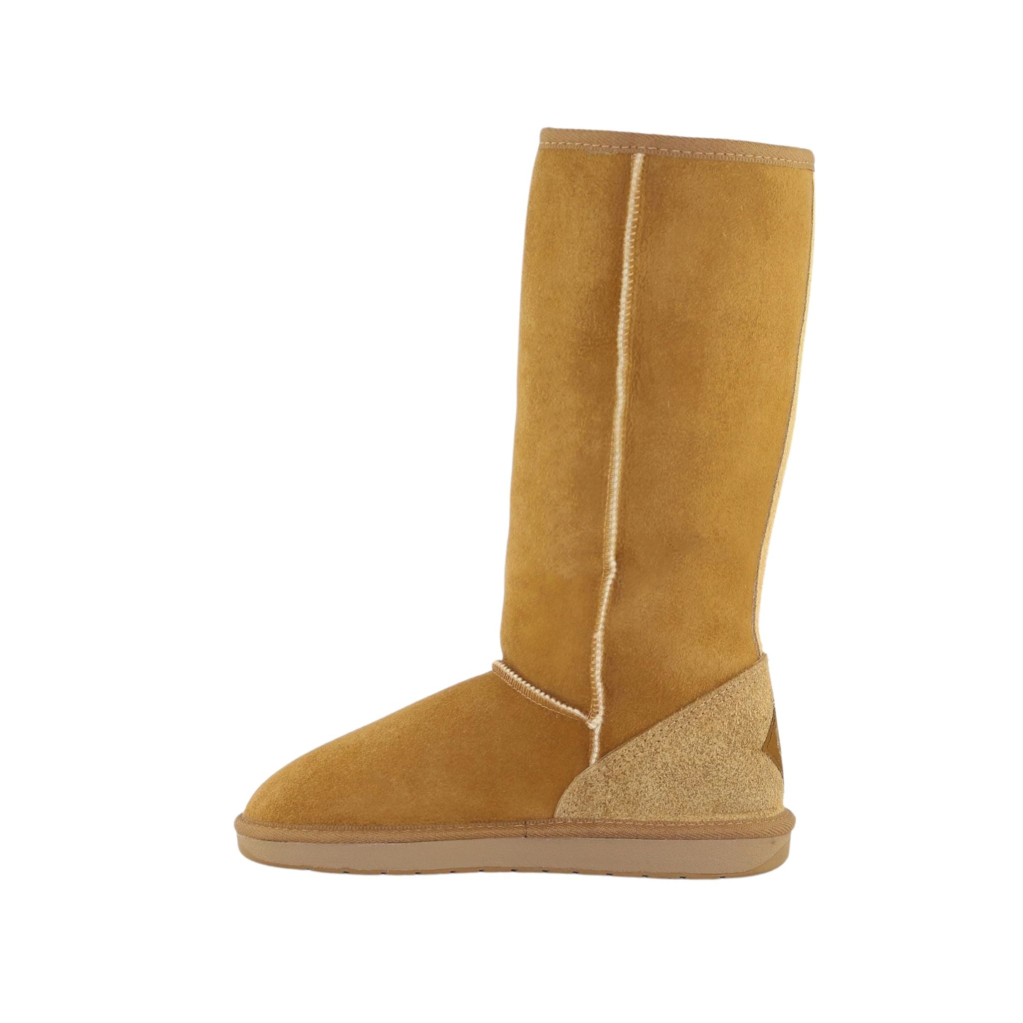 Sheepskins Downunder Premium Long Chestnut Side Inner Womens Australian Made Sheepskin UGG Boot