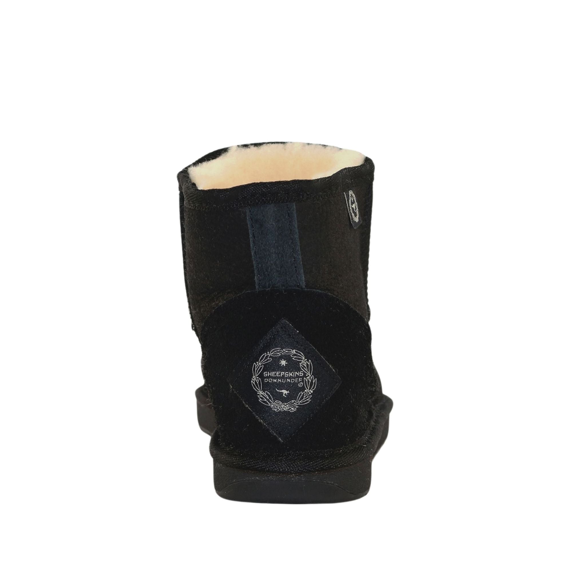Sheepskins Downunder Premium Mini Black Back Womens Australian Made Sheepskin UGG Boot