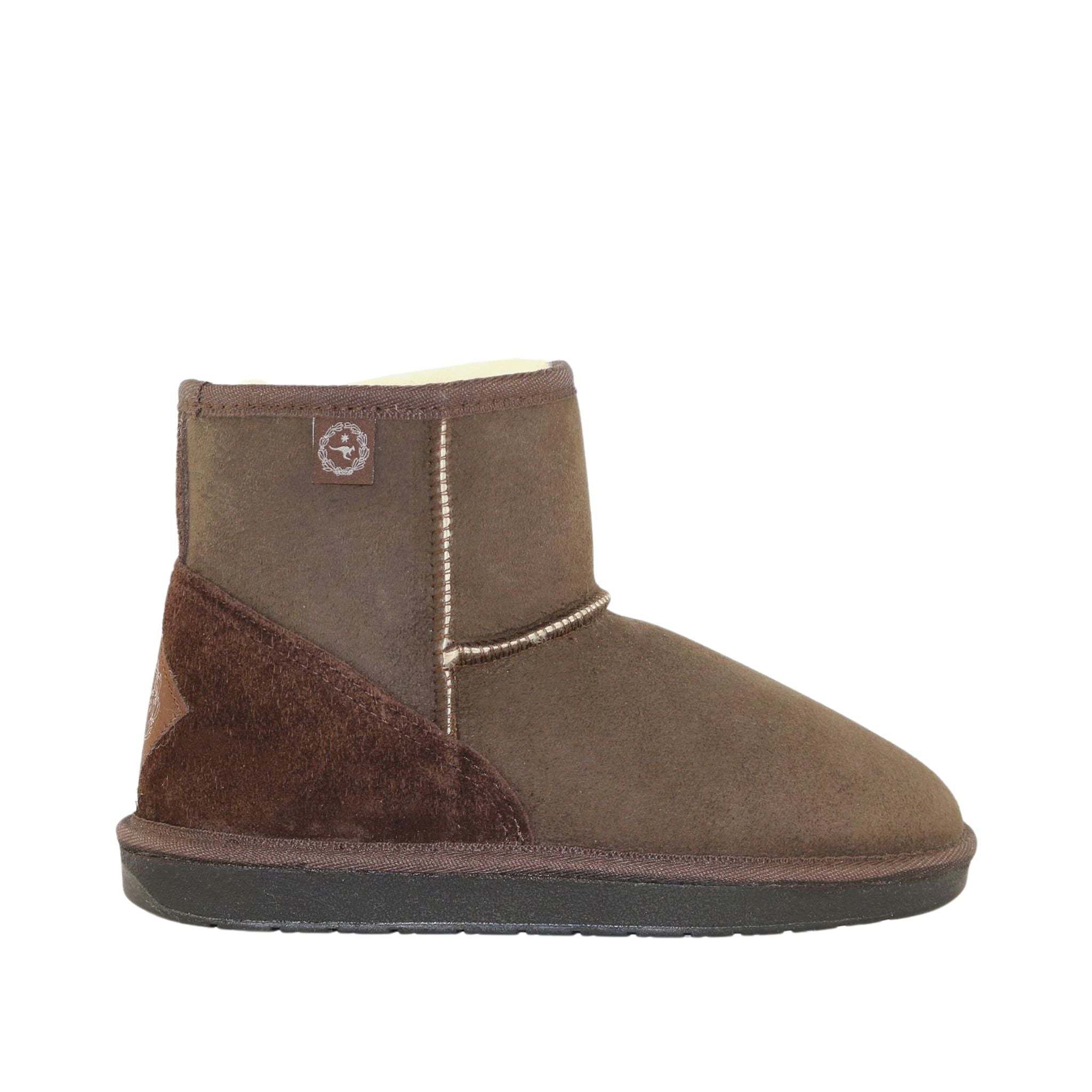 Sheepskins Downunder Premium Mini Chocolate Side Mens Australian Made Sheepskin UGG Boot