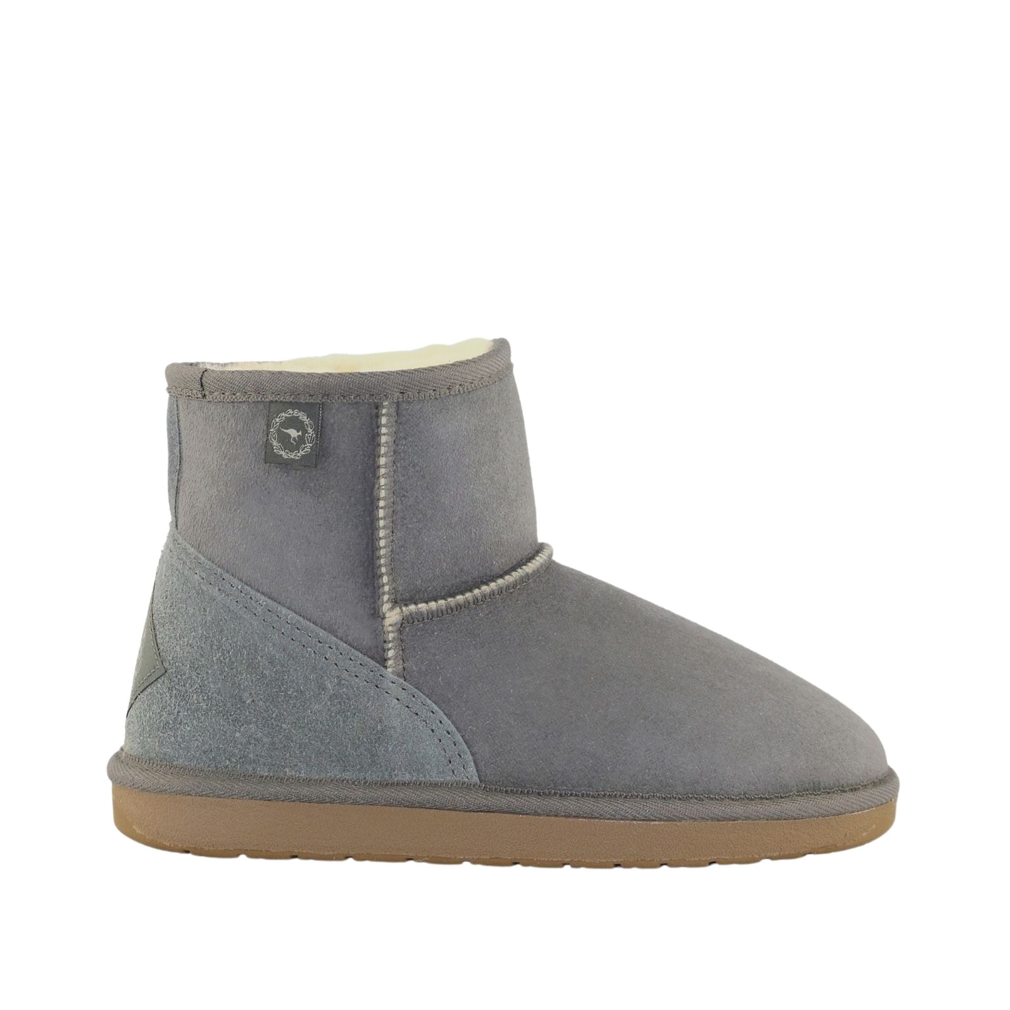 Sheepskins Downunder Premium Mini Grey Side Womens Australian Made Sheepskin UGG Boot