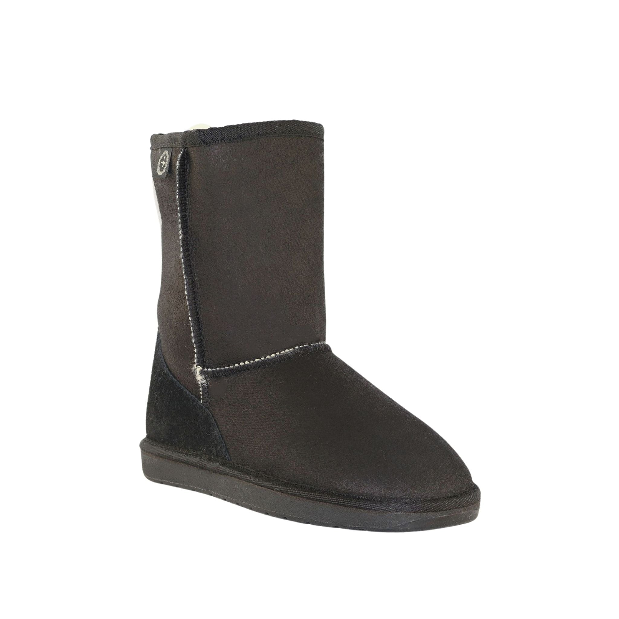 Sheepskins Downunder Premium Short Black Front 120 Womens Australian Made Sheepskin UGG Boot
