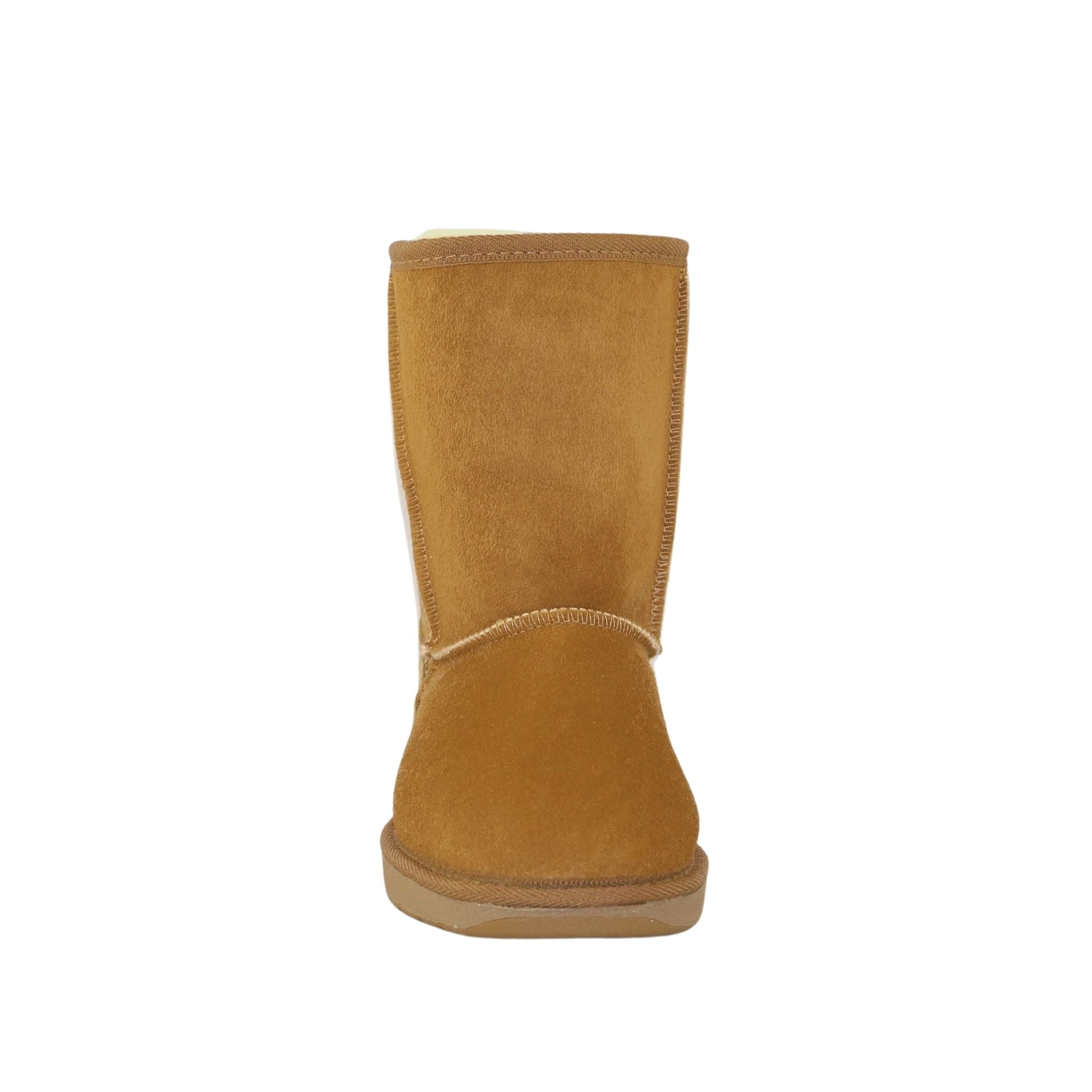 Sheepskins Downunder Premium Short Chestnut Front Womens Australian Made Sheepskin UGG Boot