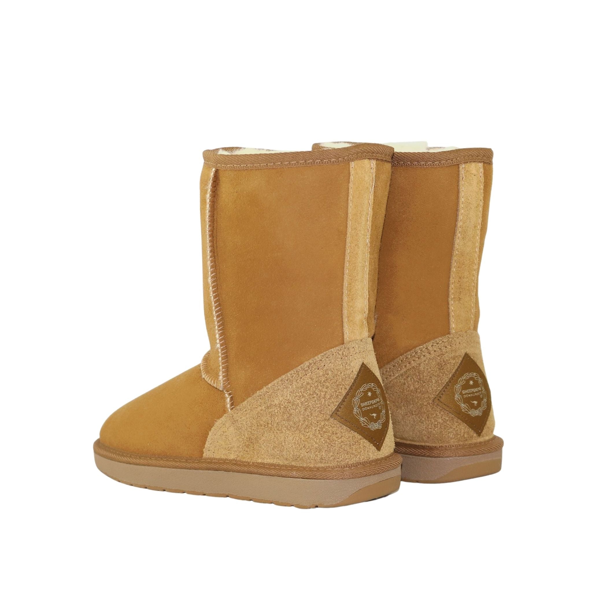 Sheepskins Downunder Premium Short Chestnut Pairs Back Womens Australian Made Sheepskin UGG Boot