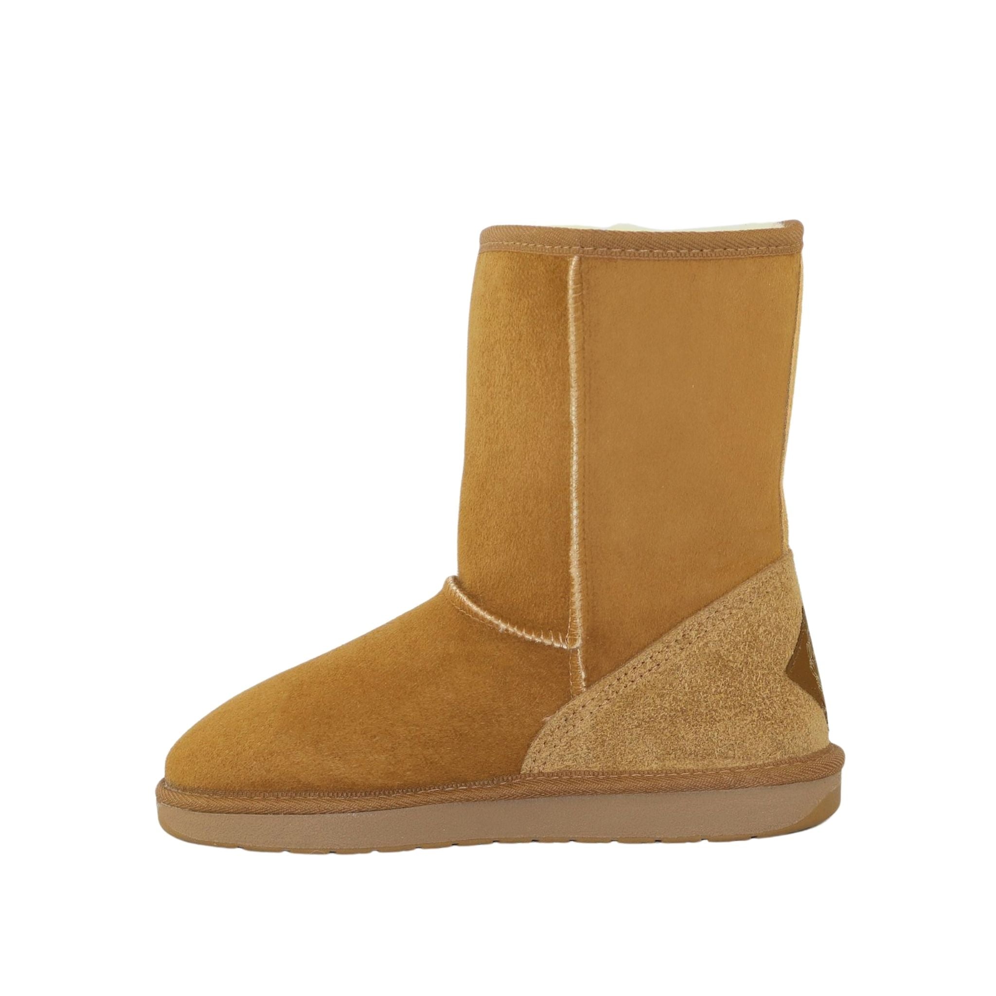 Sheepskins Downunder Premium Short Chestnut Side Inner Womens Australian Made Sheepskin UGG Boot
