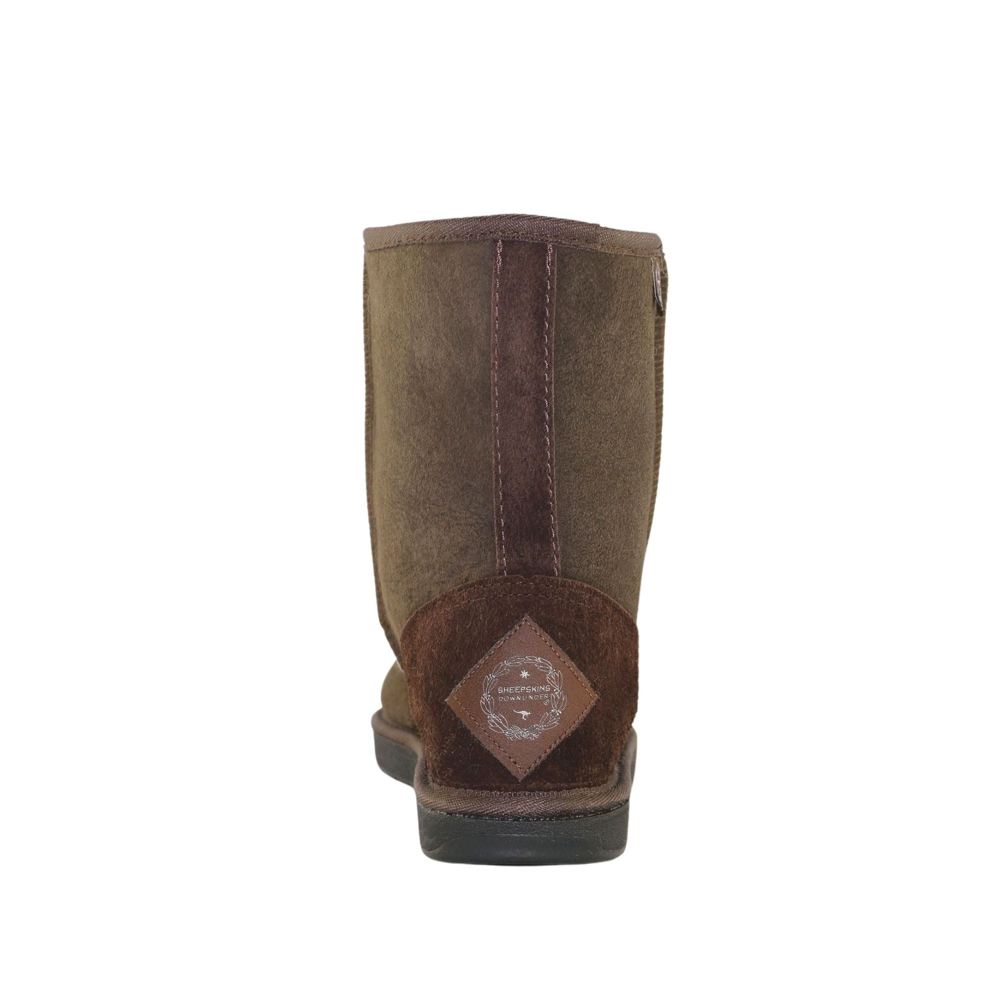 Sheepskins Downunder Premium Short Chocolate Back Womens Australian Made Sheepskin UGG Boot