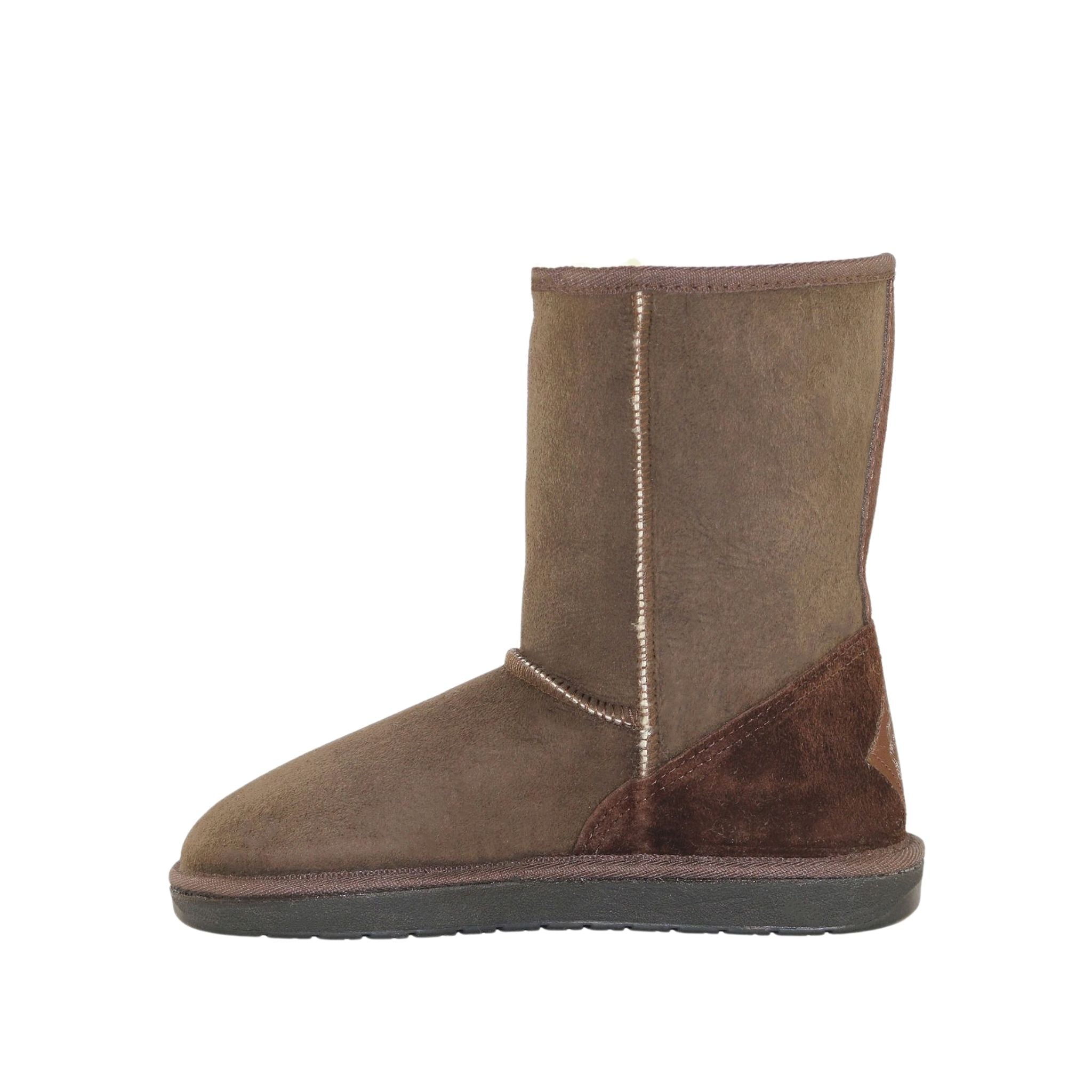 Sheepskins Downunder Premium Short Chocolate Side Inner Womens Australian Made Sheepskin UGG Boot
