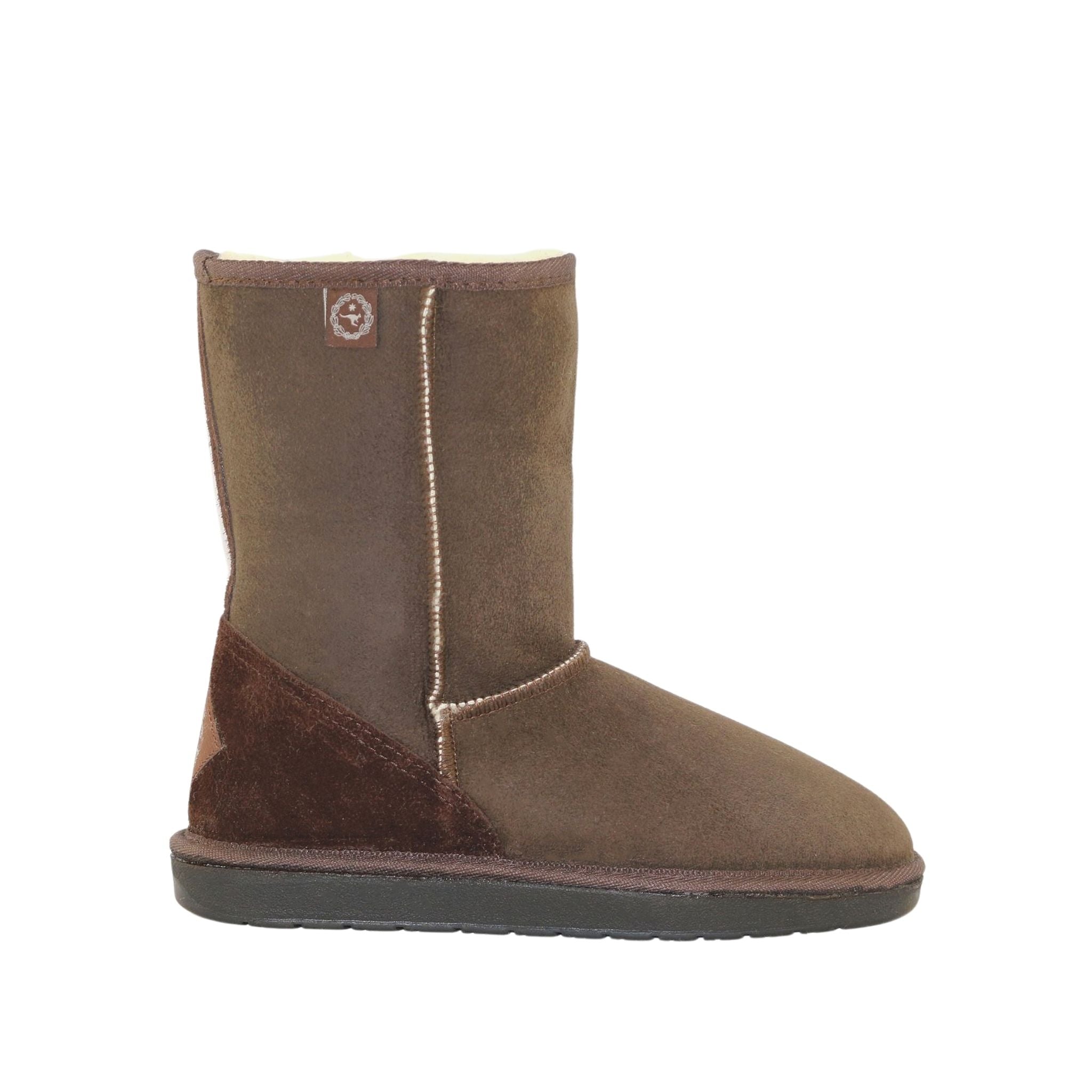 Sheepskins Downunder Premium Short Chocolate Side Womens Australian Made Sheepskin UGG Boot